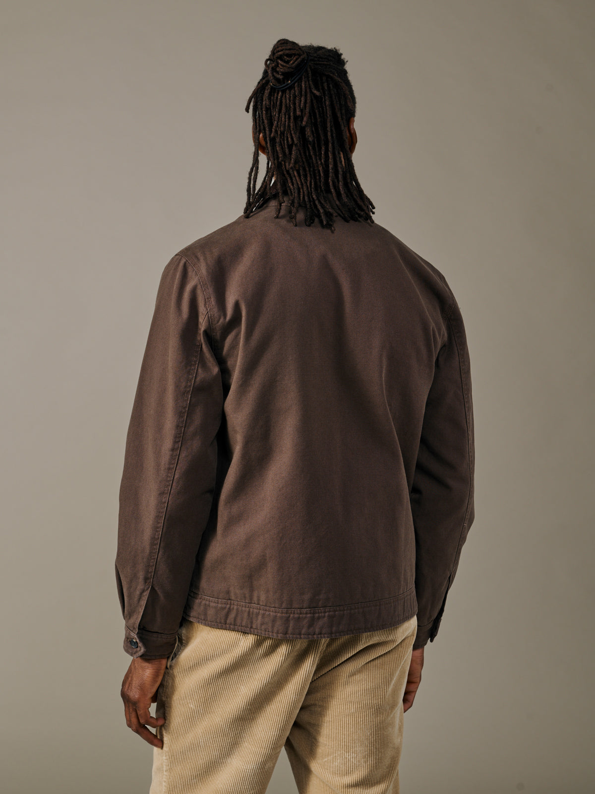 Aubin Dark Chocolate Newland Canvas Harrington | Harrington