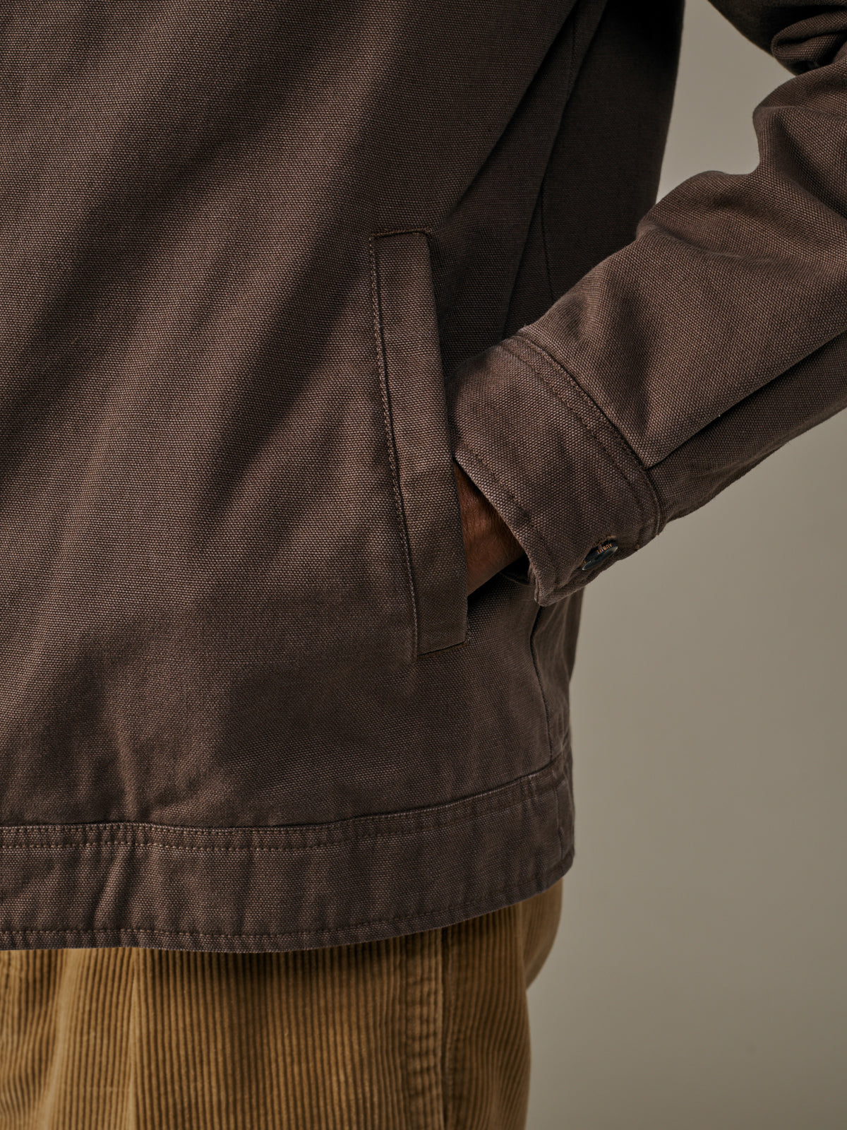 Aubin Dark Chocolate Newland Canvas Harrington | Harrington