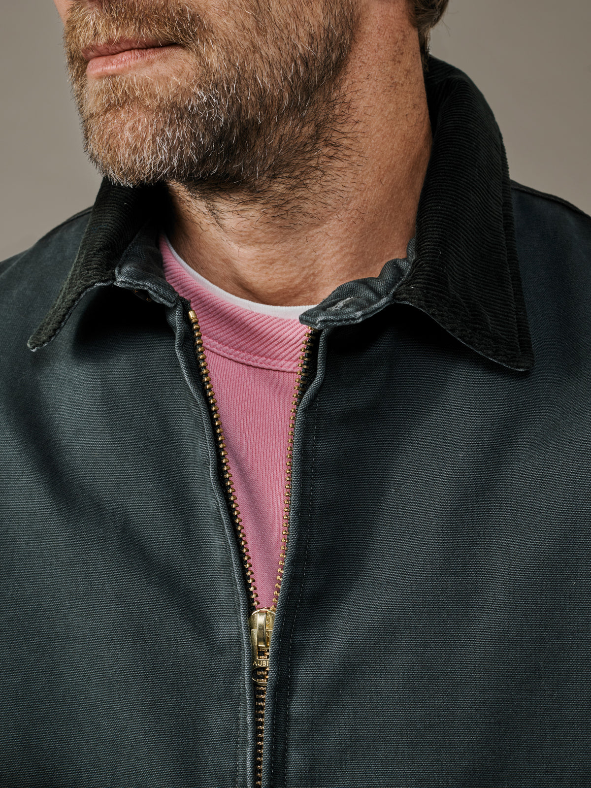 Aubin Washed Black Newland Canvas Harrington | Harrington