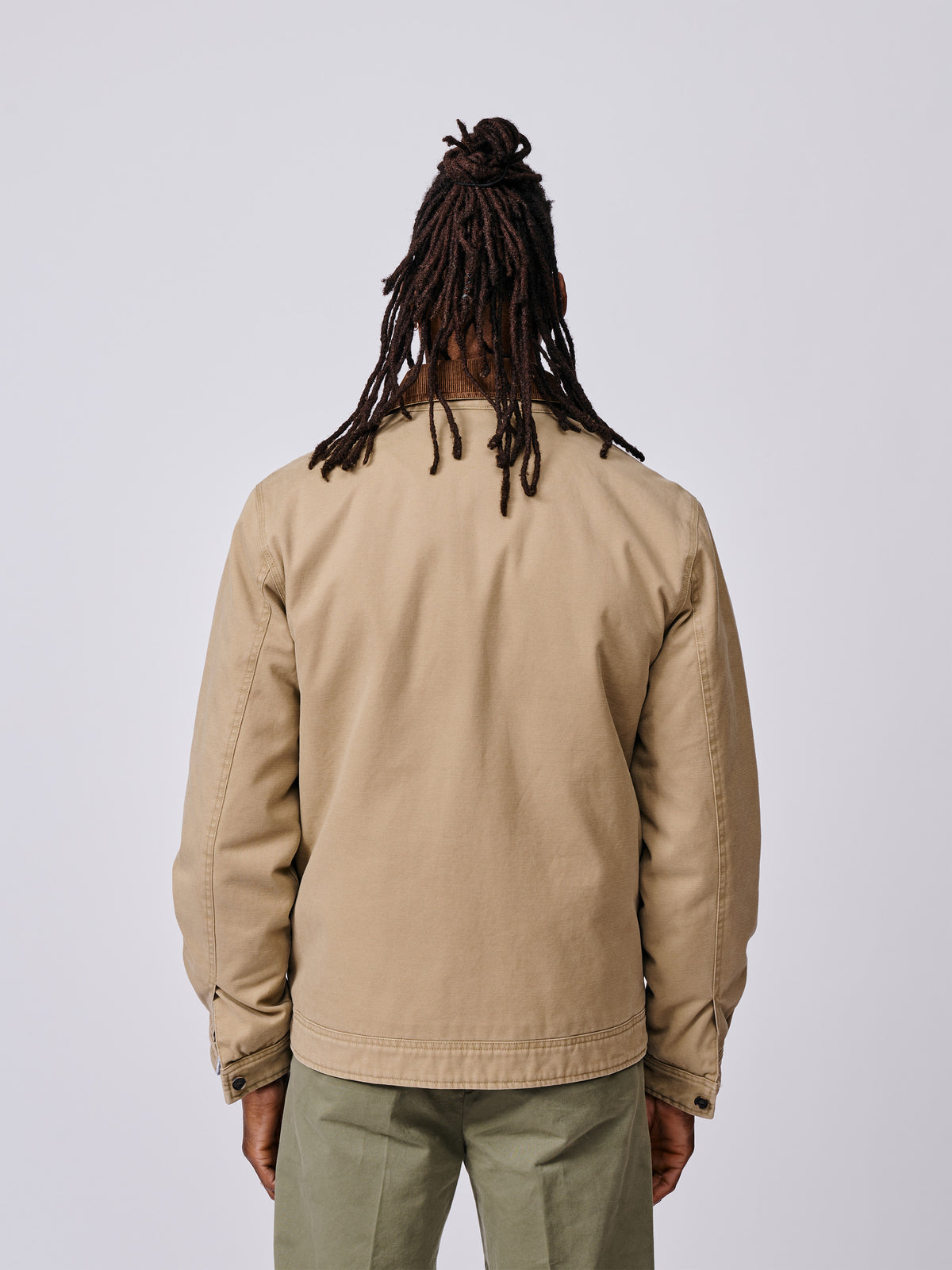 Aubin Dark Sand Newland Canvas Harrington | Harrington