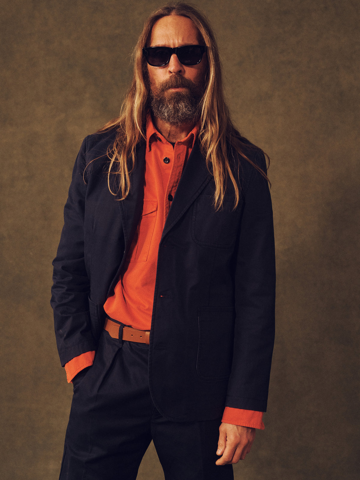 Aubin Navy Mareham Patch Pocket Jacket | Suit Jackets
