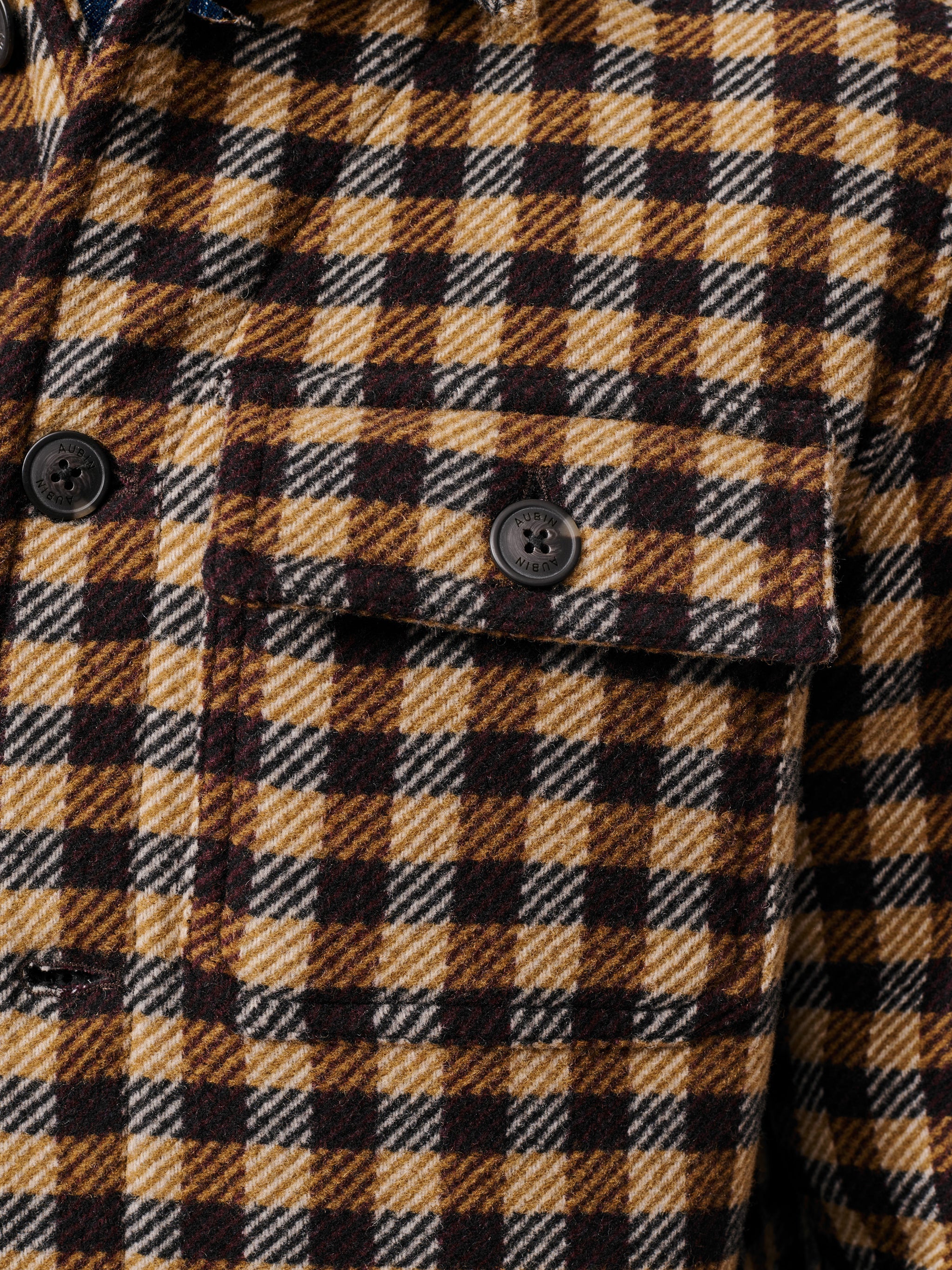 Brown Gingham Nettleham Wool Blend Jacket | Aubin
