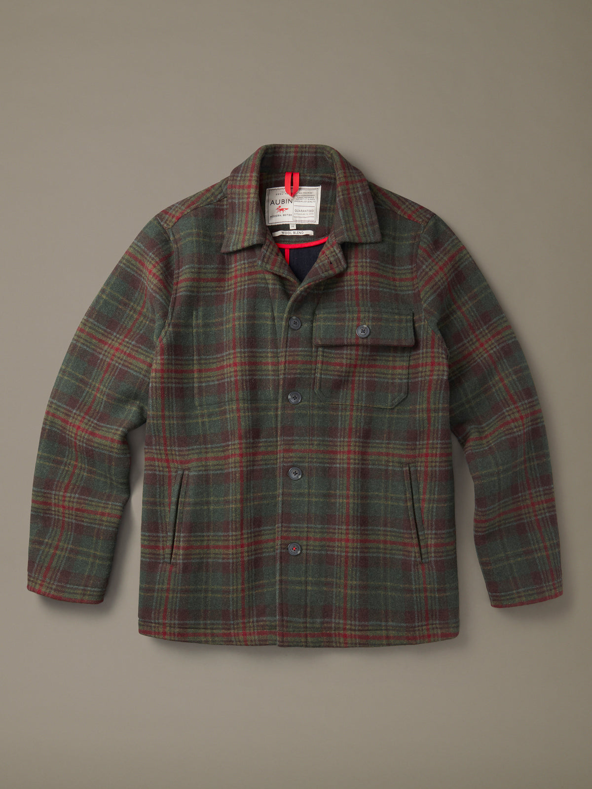 Aubin Green Check Nettleham Jacket | Wool Jacket