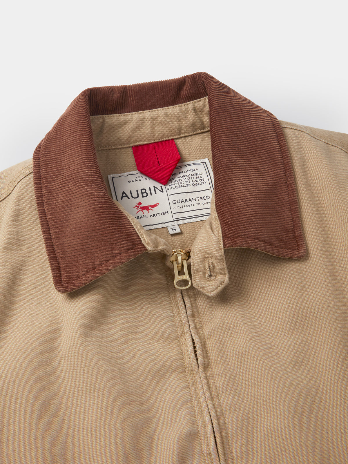 Aubin Dark Sand Newland Canvas Harrington | Harrington