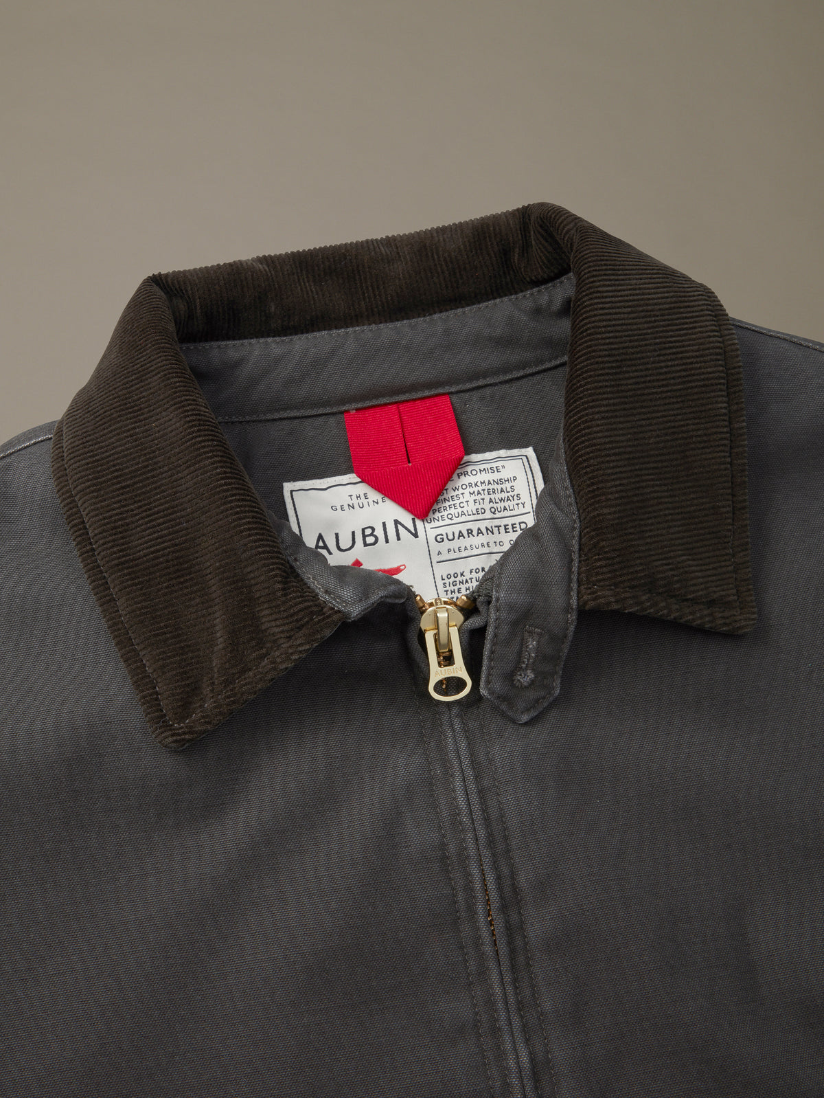 Aubin Washed Black Newland Canvas Harrington | Harrington