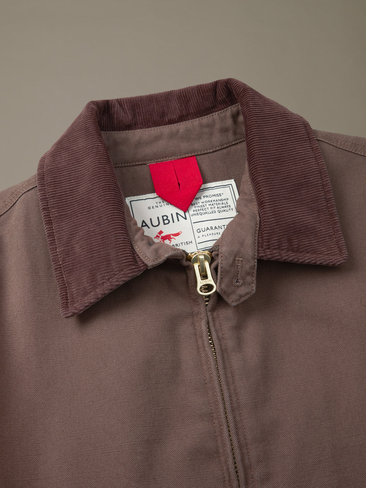 Aubin Dark Chocolate Newland Canvas Harrington | Harrington
