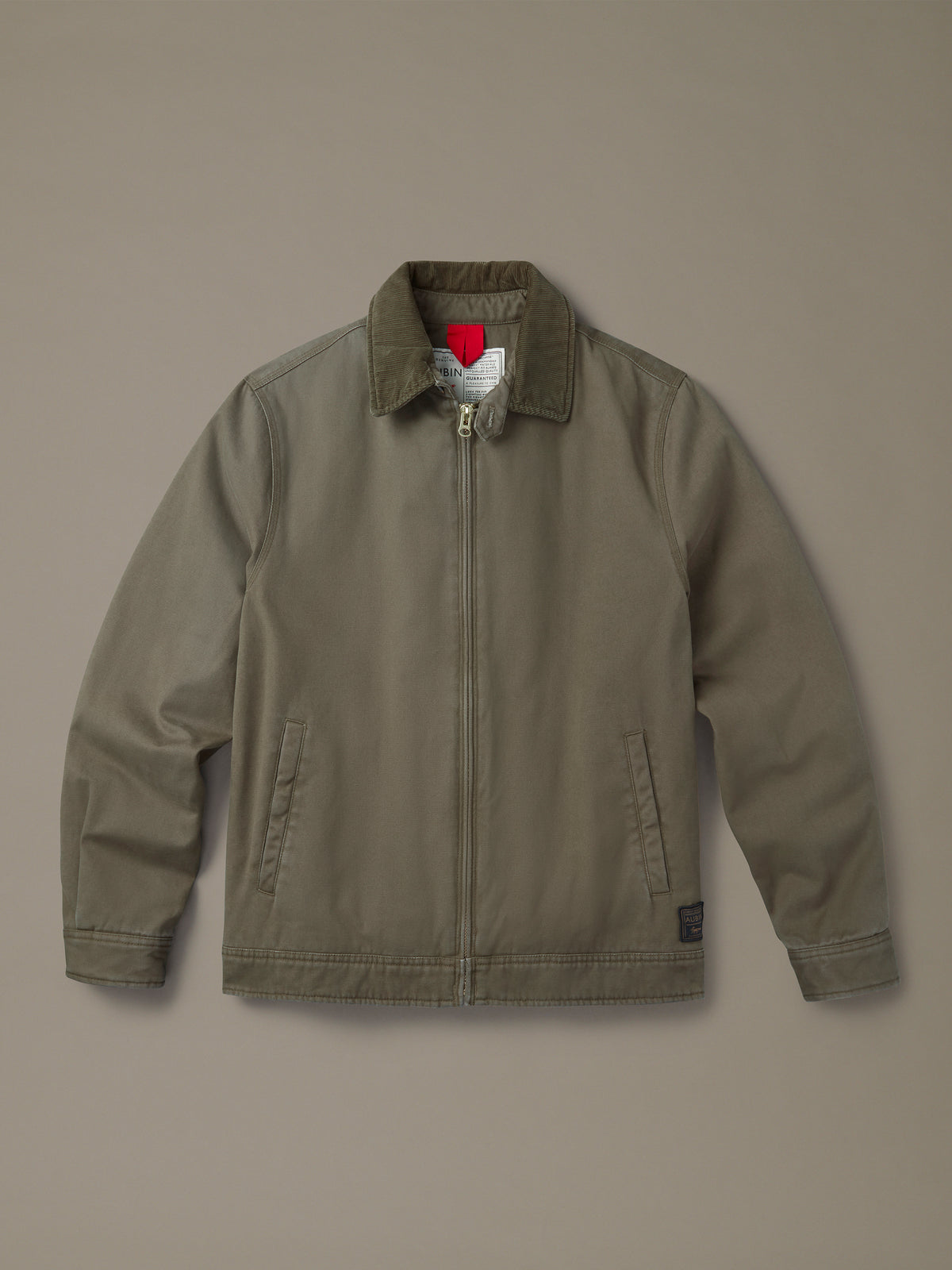 Aubin Khaki Newland Canvas Harrington | Harrington