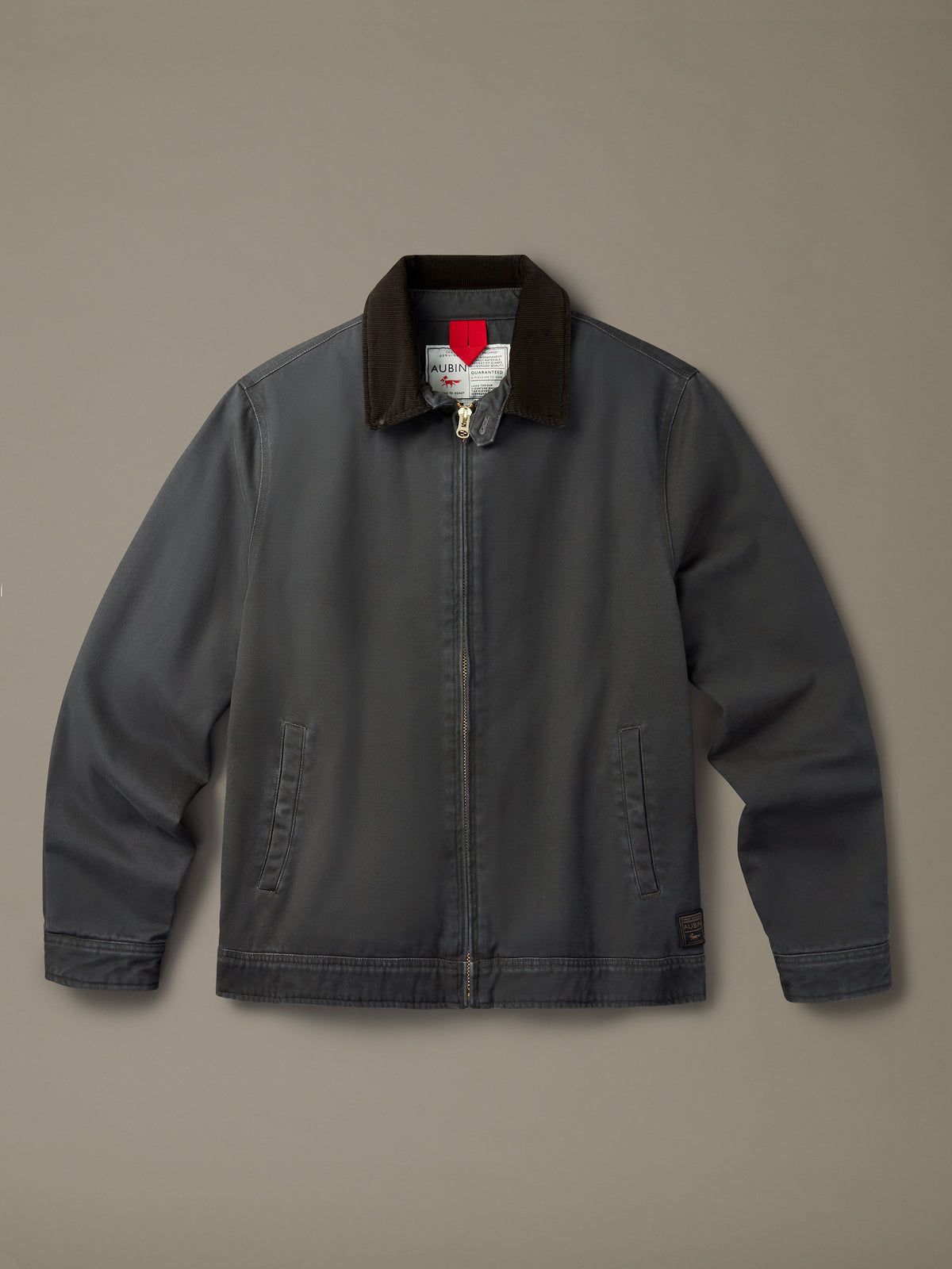 Aubin Washed Black Newland Canvas Harrington | Harrington
