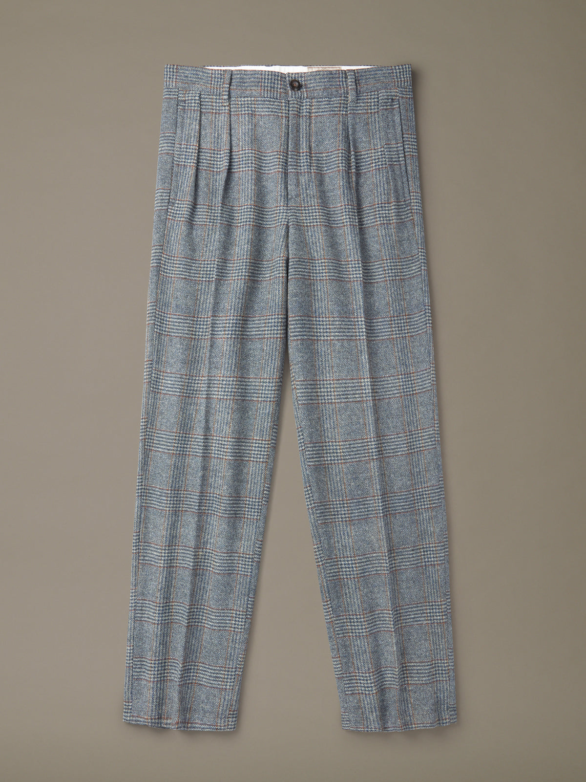 Aubin Blue Check Northfield Relaxed Fit Trouser | Suit Trousers