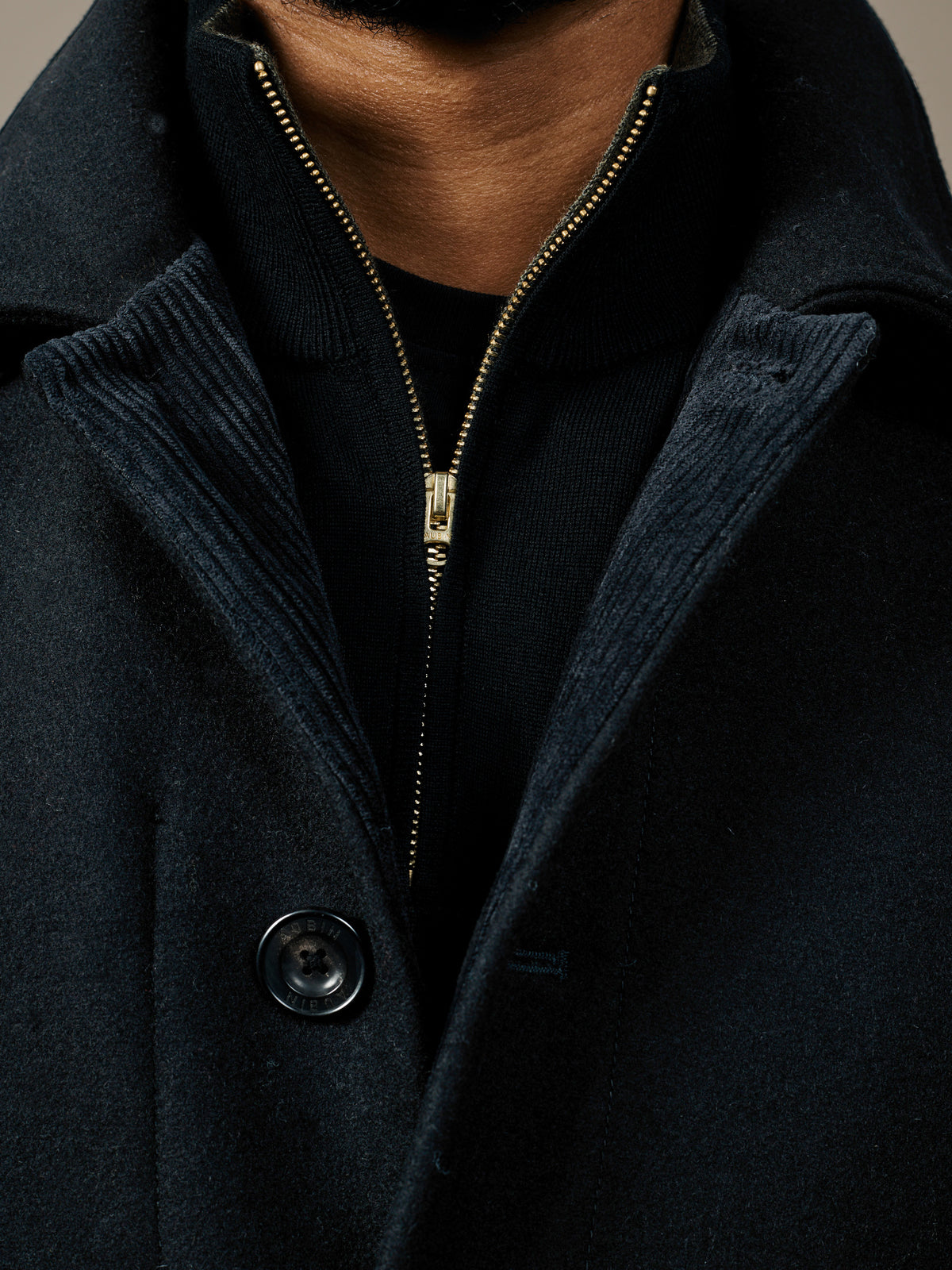 Aubin Black Oasby Wool Car Coat | Wool Coat