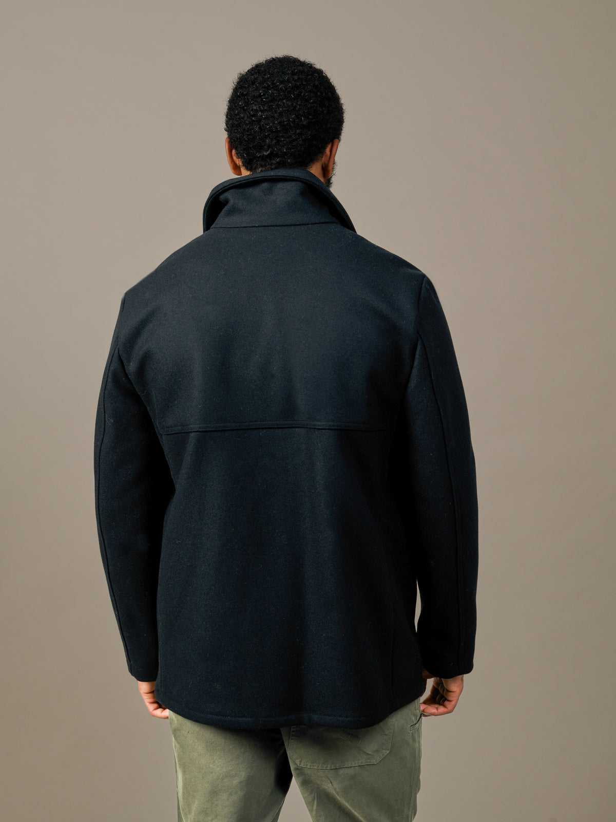 Aubin Black Oasby Wool Car Coat | Wool Coat