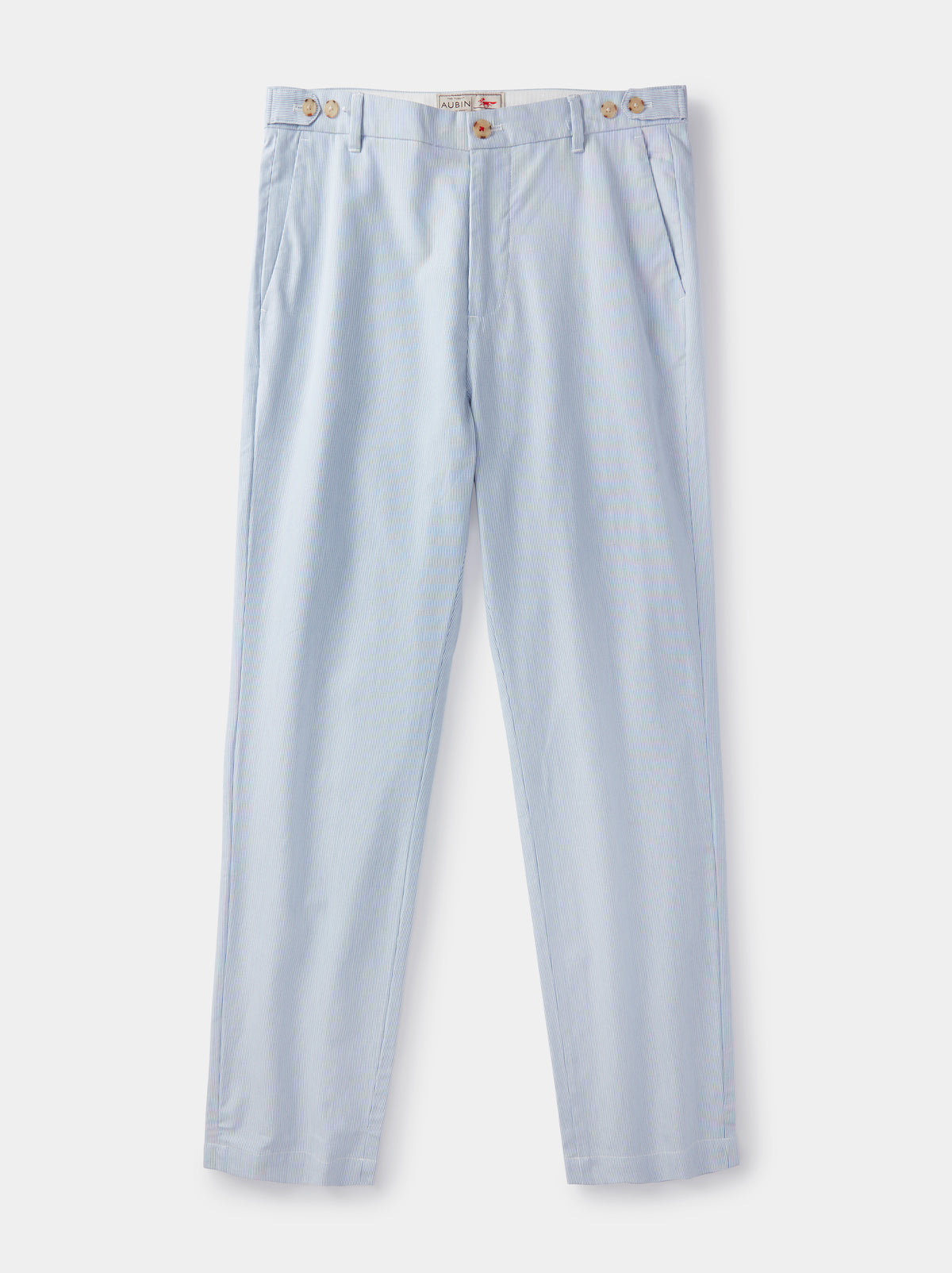Aubin Blue Stripe Pasmore Straight Leg Trouser | Suit Trousers