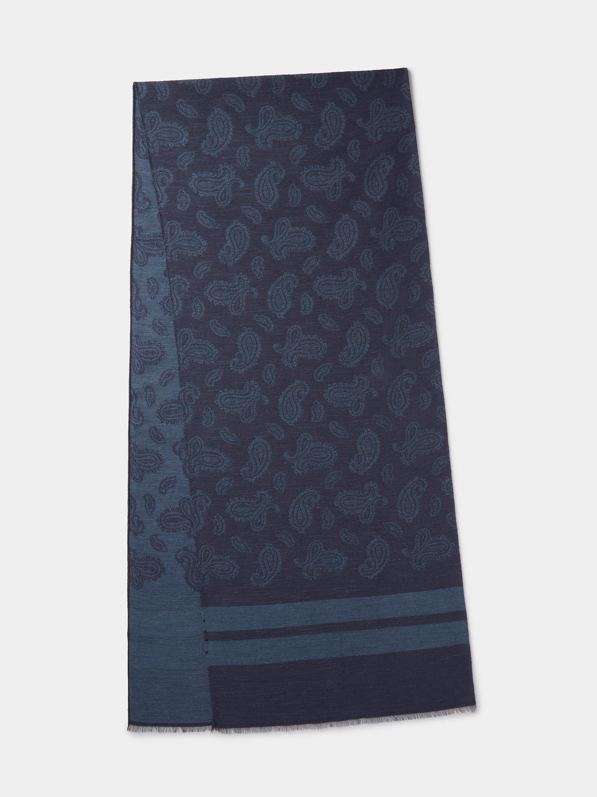 Aubin Navy Paisley Paisley Scarf | Scarf