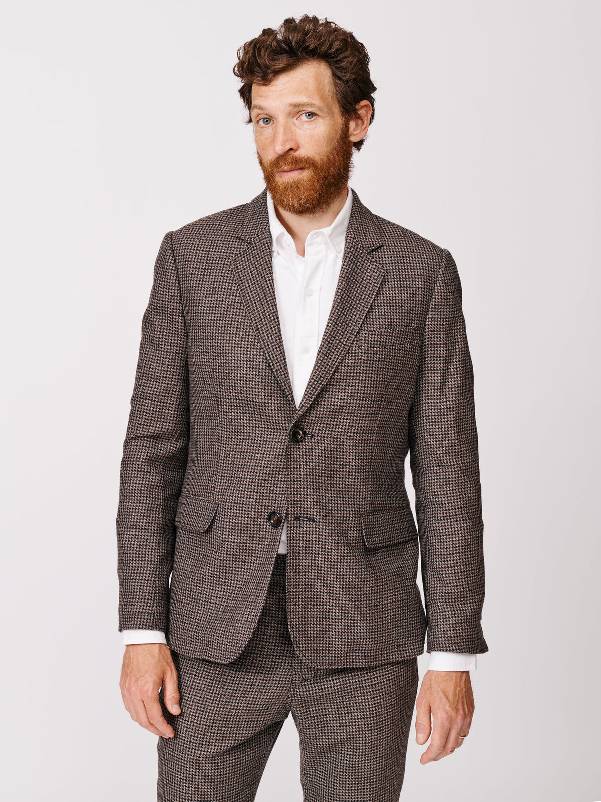 Aubin Puppy Tooth Pasmore Wool Jacket | Wool Jacket