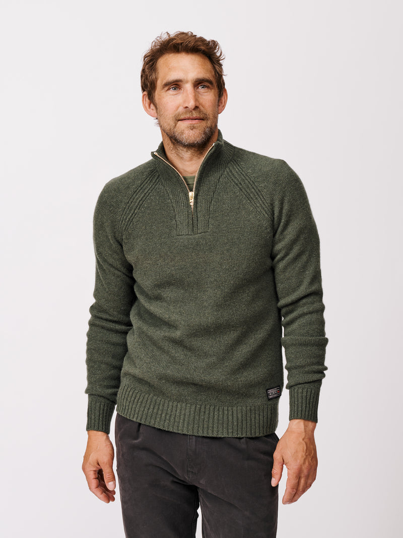 Pelham Lambswool Zip Neck