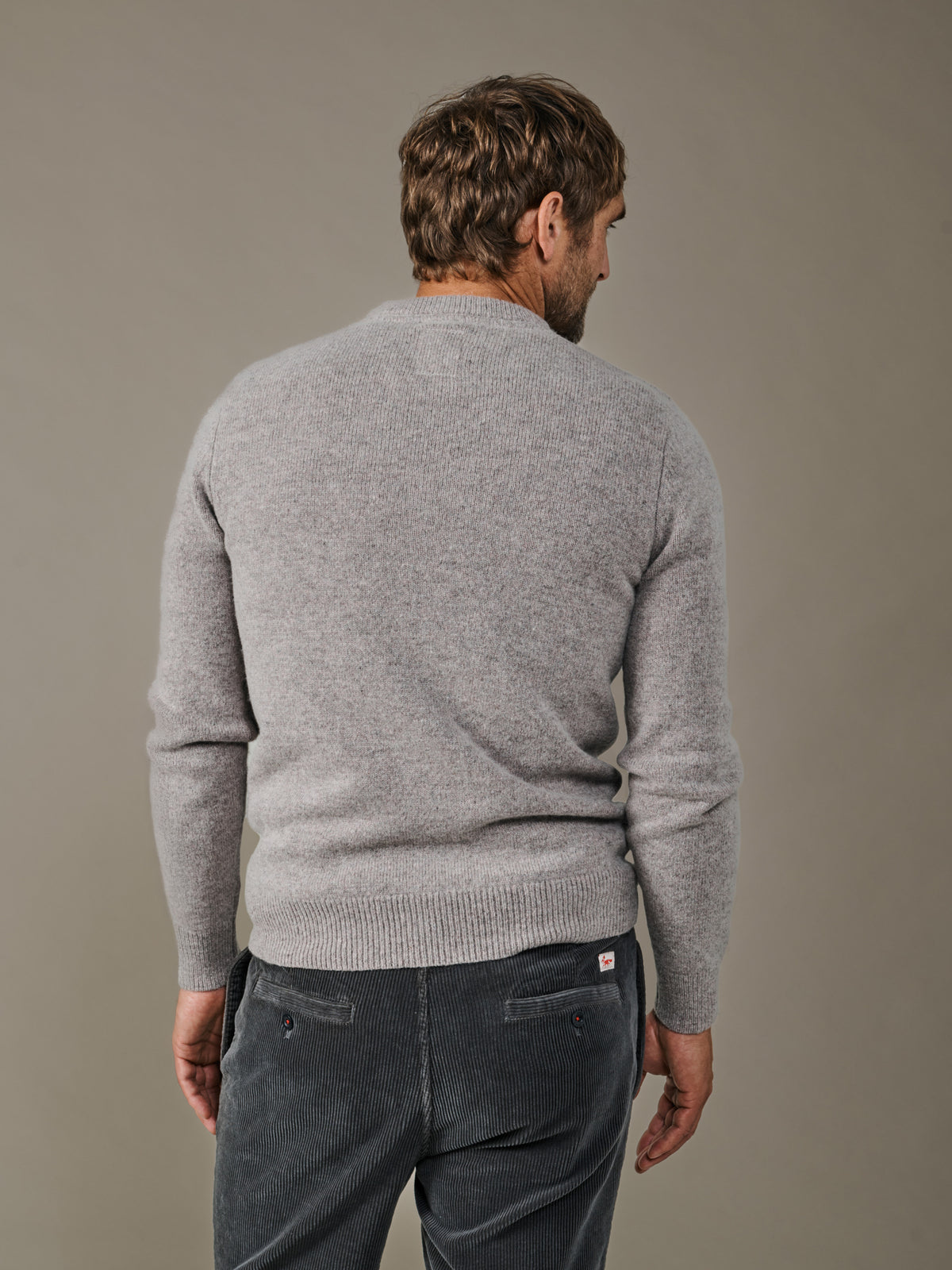 Aubin Stone Phillips Lambswool Crew Neck | Crew Neck
