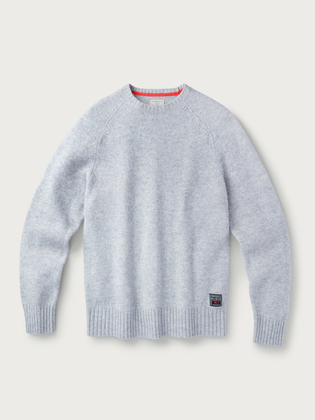 Aubin Silver Prestwick Shetland Crew Neck Jumper | Crew Neck
