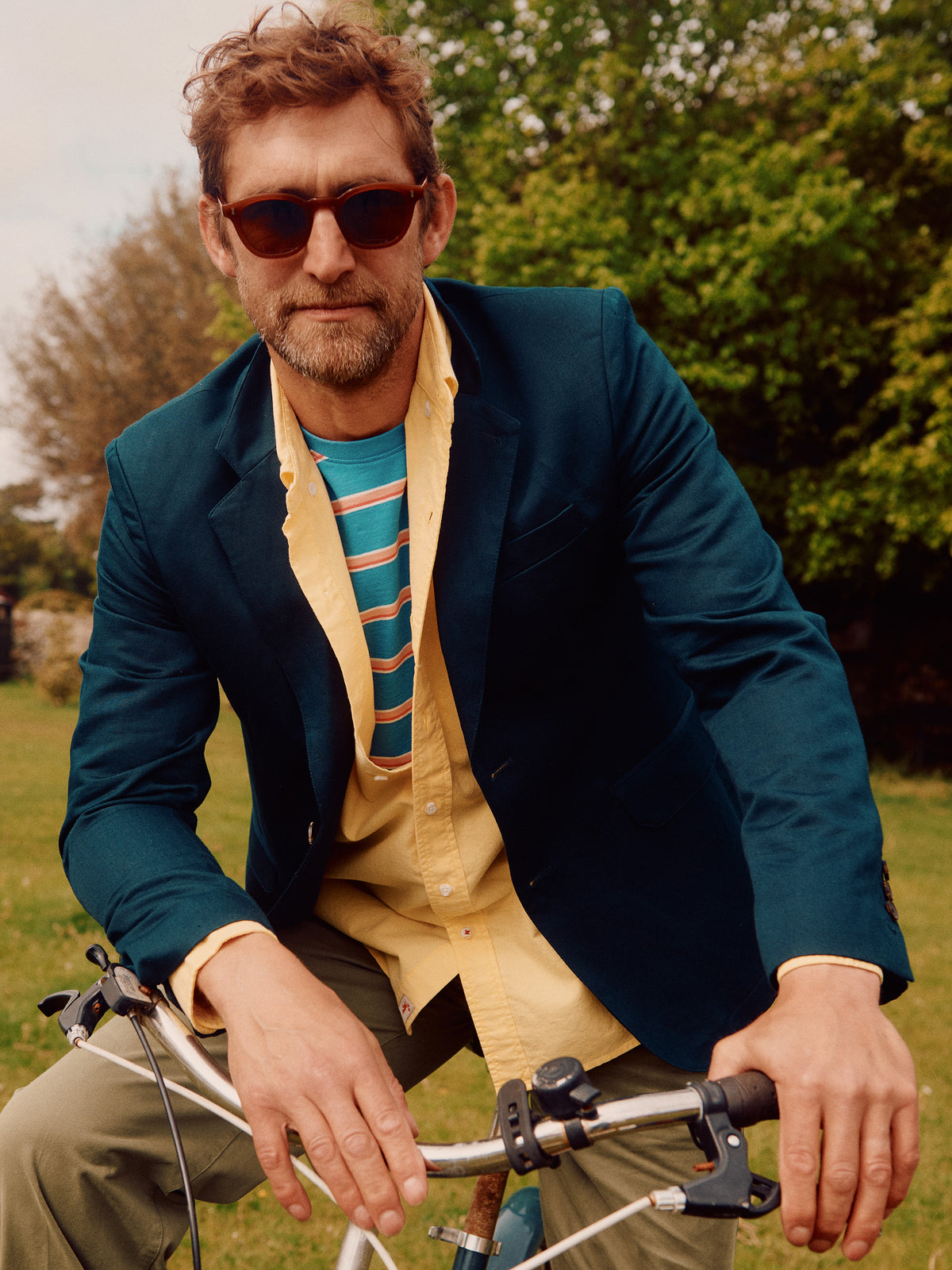 Aubin Navy Pasmore Jacket | Linen Jacket