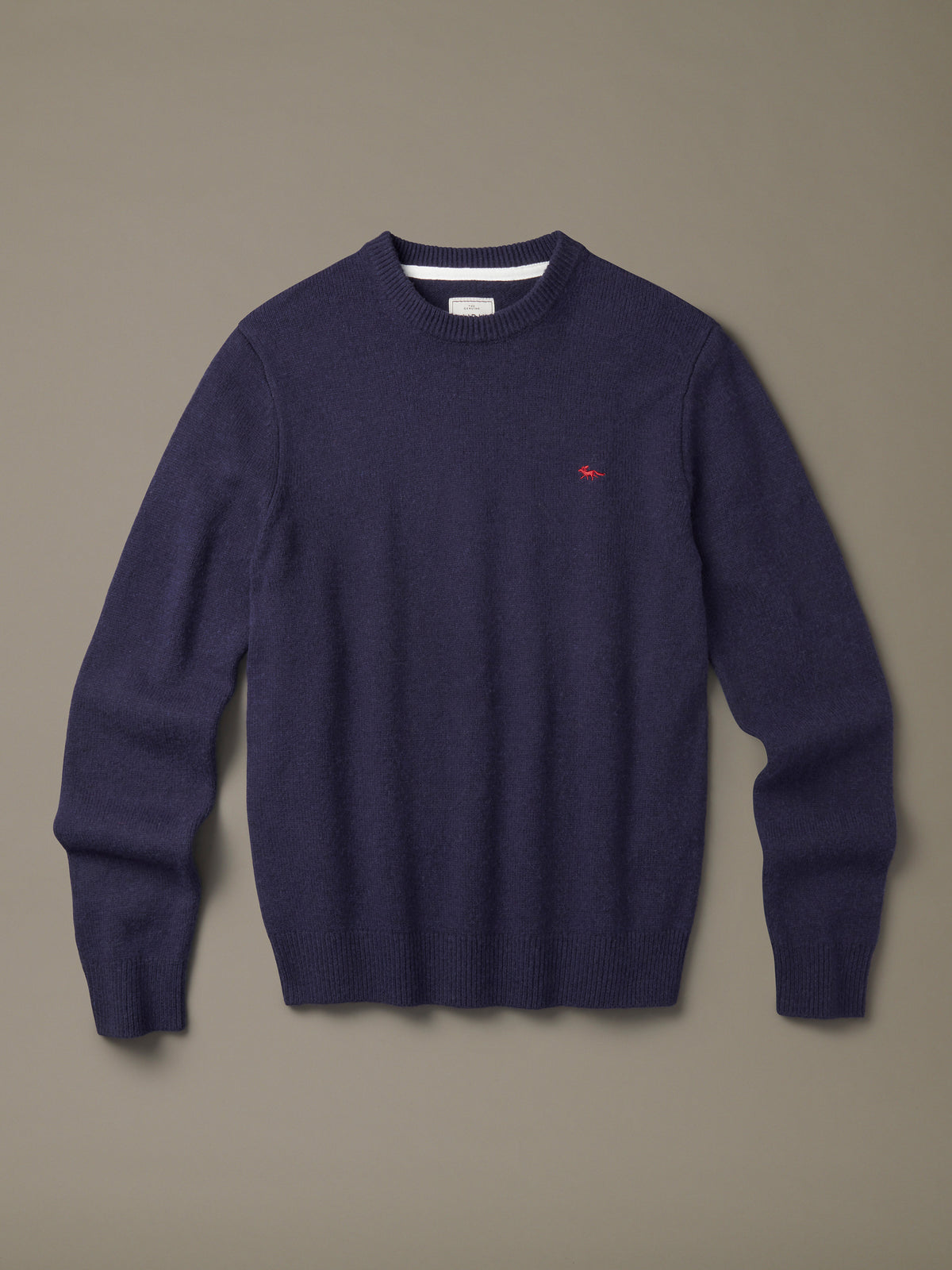 Aubin Navy Phillips Lambswool Crew Neck | Crew Neck