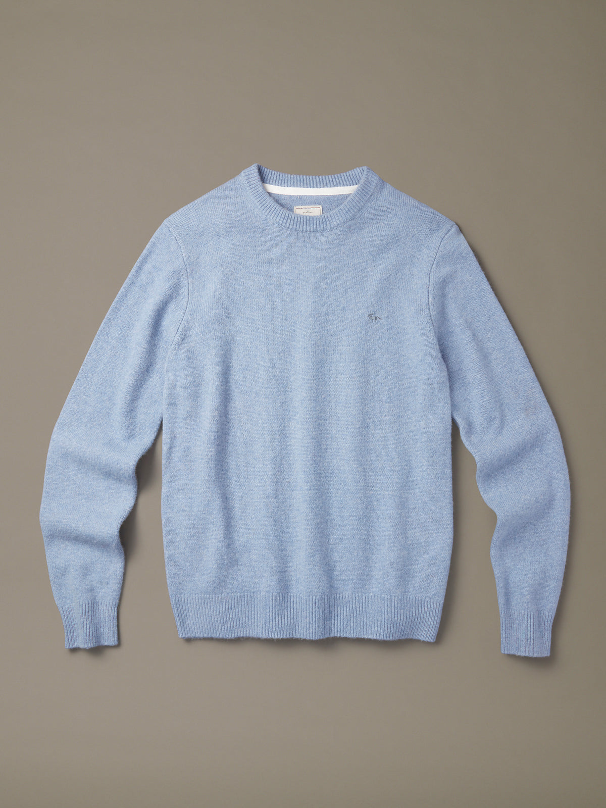 Aubin Pale Blue Phillips Lambswool Crew Neck | Crew Neck