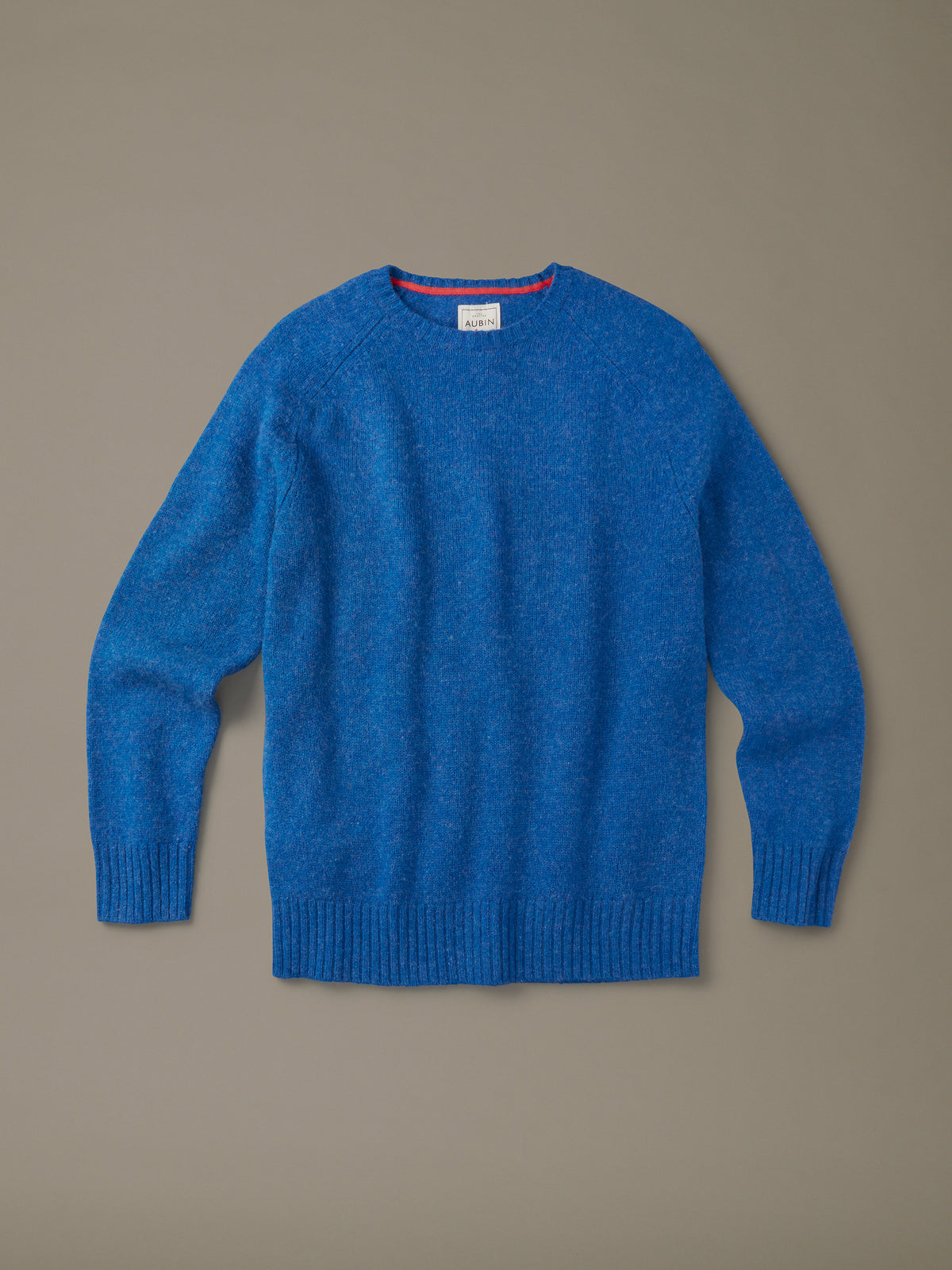 Aubin Cobalt Prestwick Shetland Crew Neck Jumper | Crew Neck
