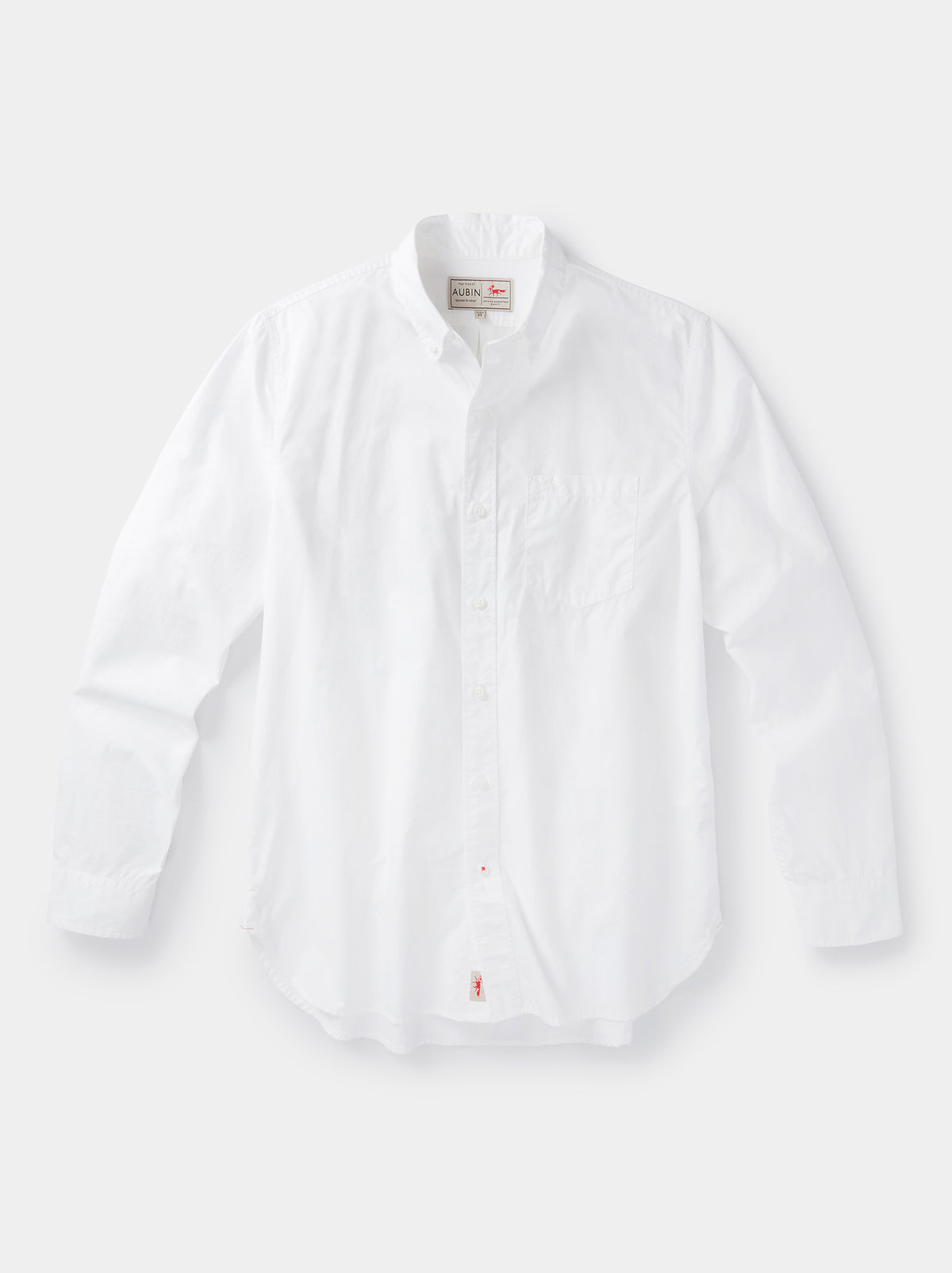 Aubin White Radstone Button Down Shirt | Poplin Shirt