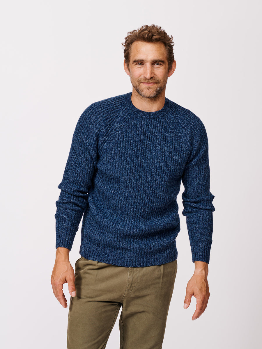 Ray Lambswool Fisherman Rib Crew