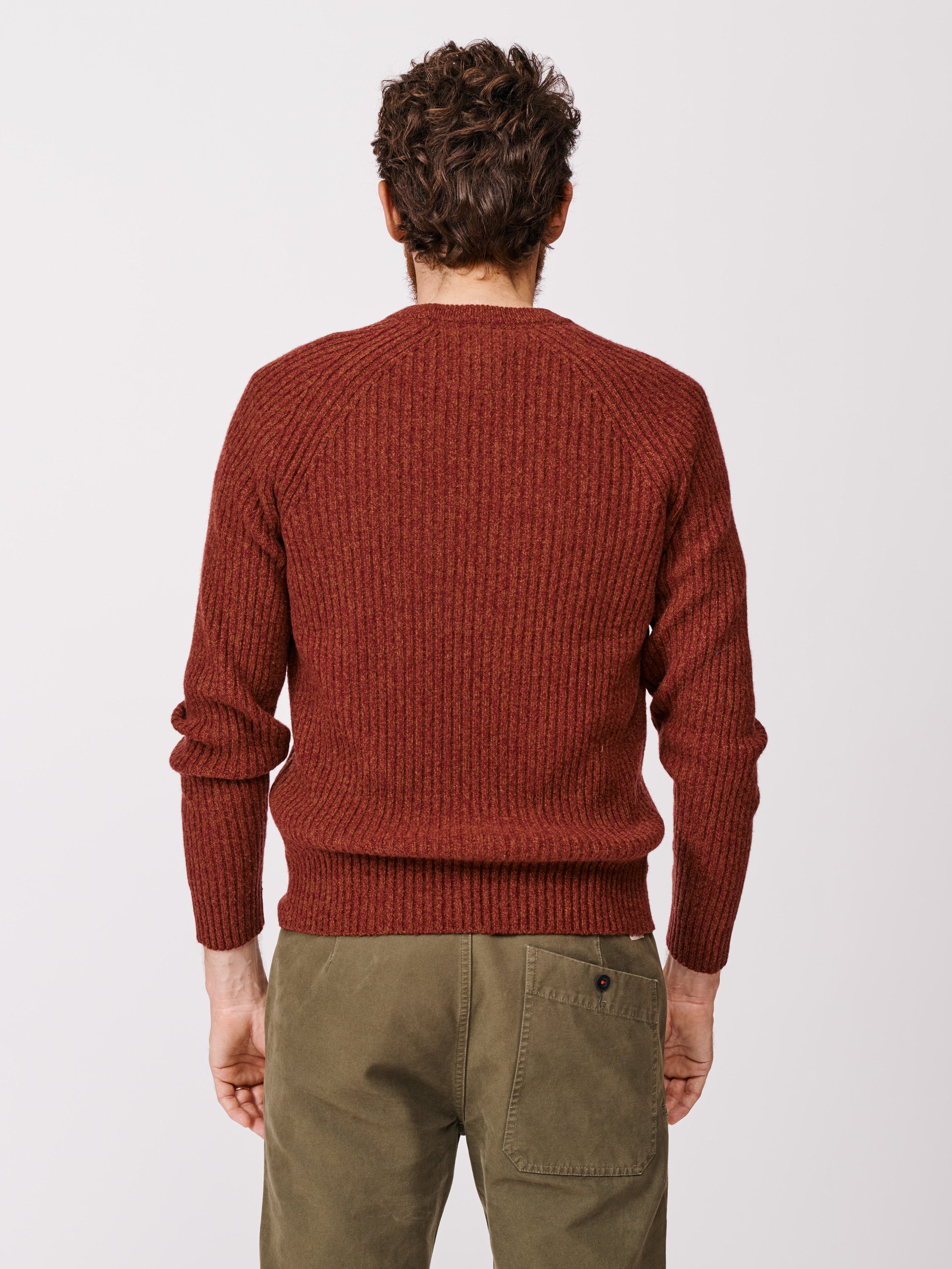 Ray Fisherman Rib Crew Neck Jumper – Aubin