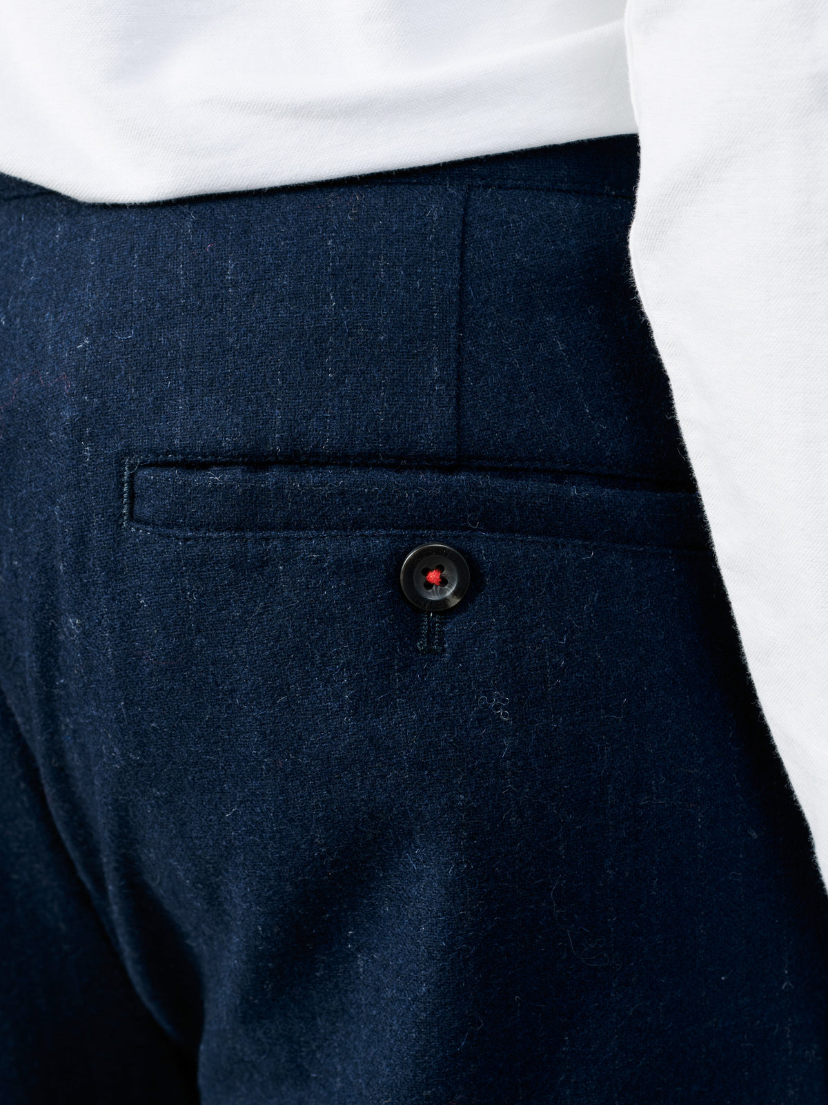 Aubin Navy Pinstripe Rowley Suit Trouser | Suit Trousers