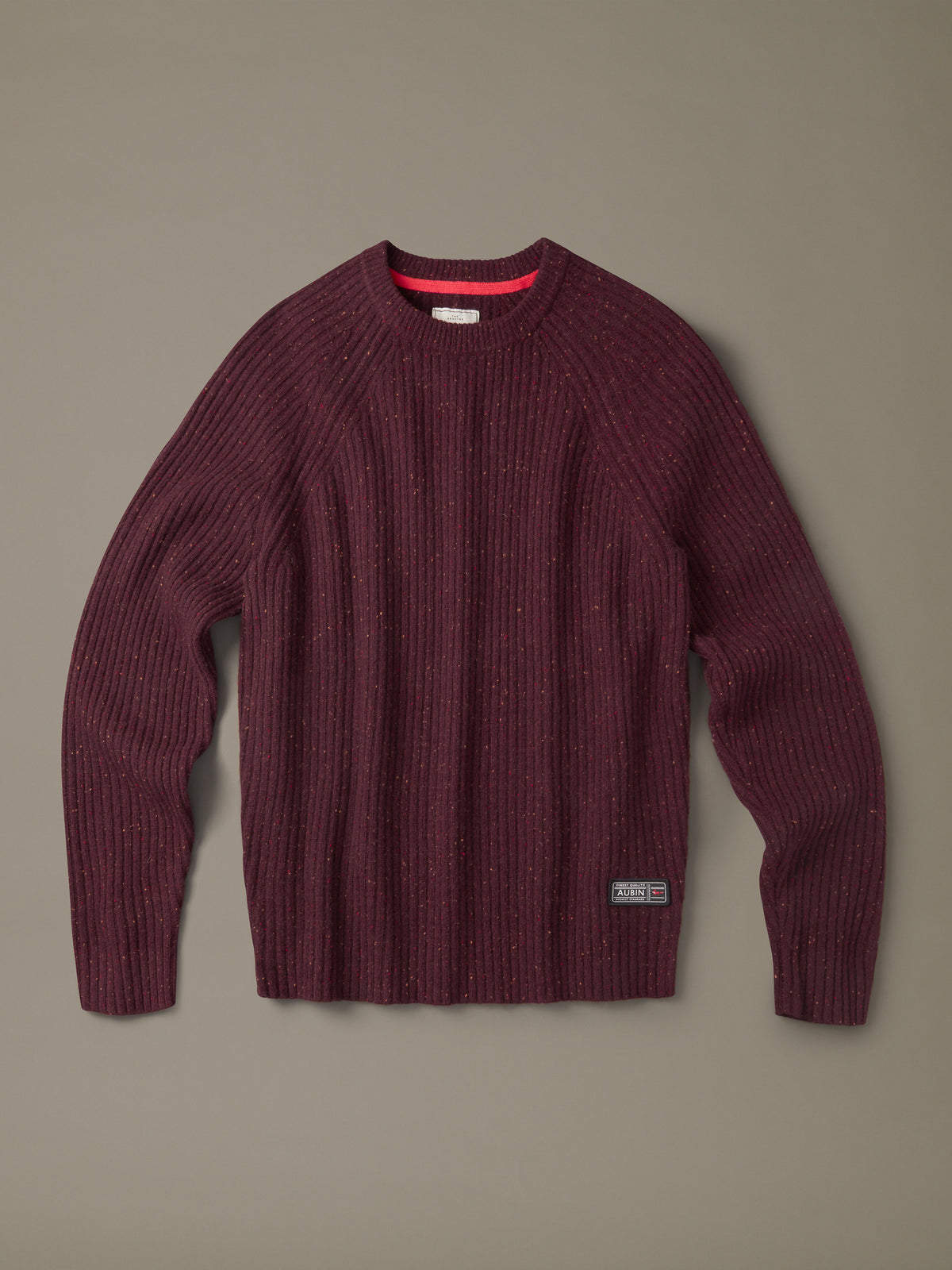 Aubin Port Mix Ray Fisherman Rib Crew Neck Jumper | Crew Neck