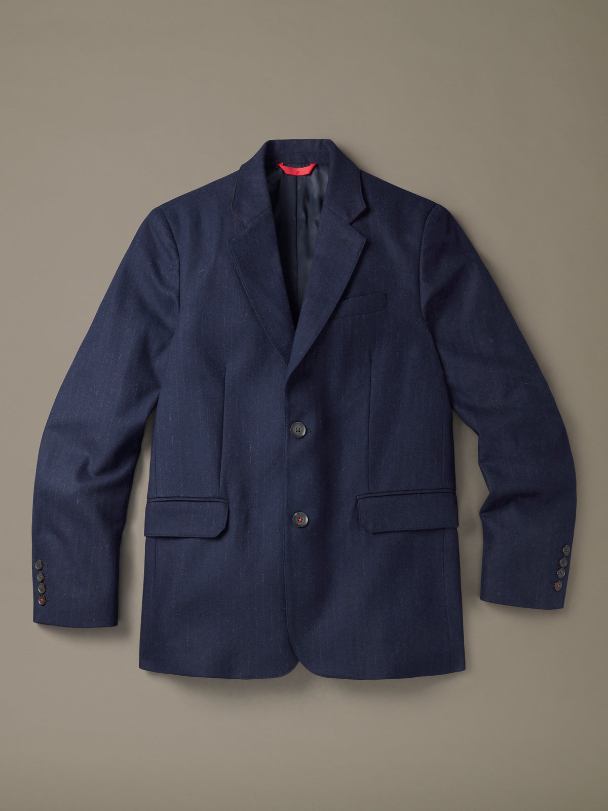 Aubin Navy Pinstripe Rowley Suit Jacket | Suit Jackets