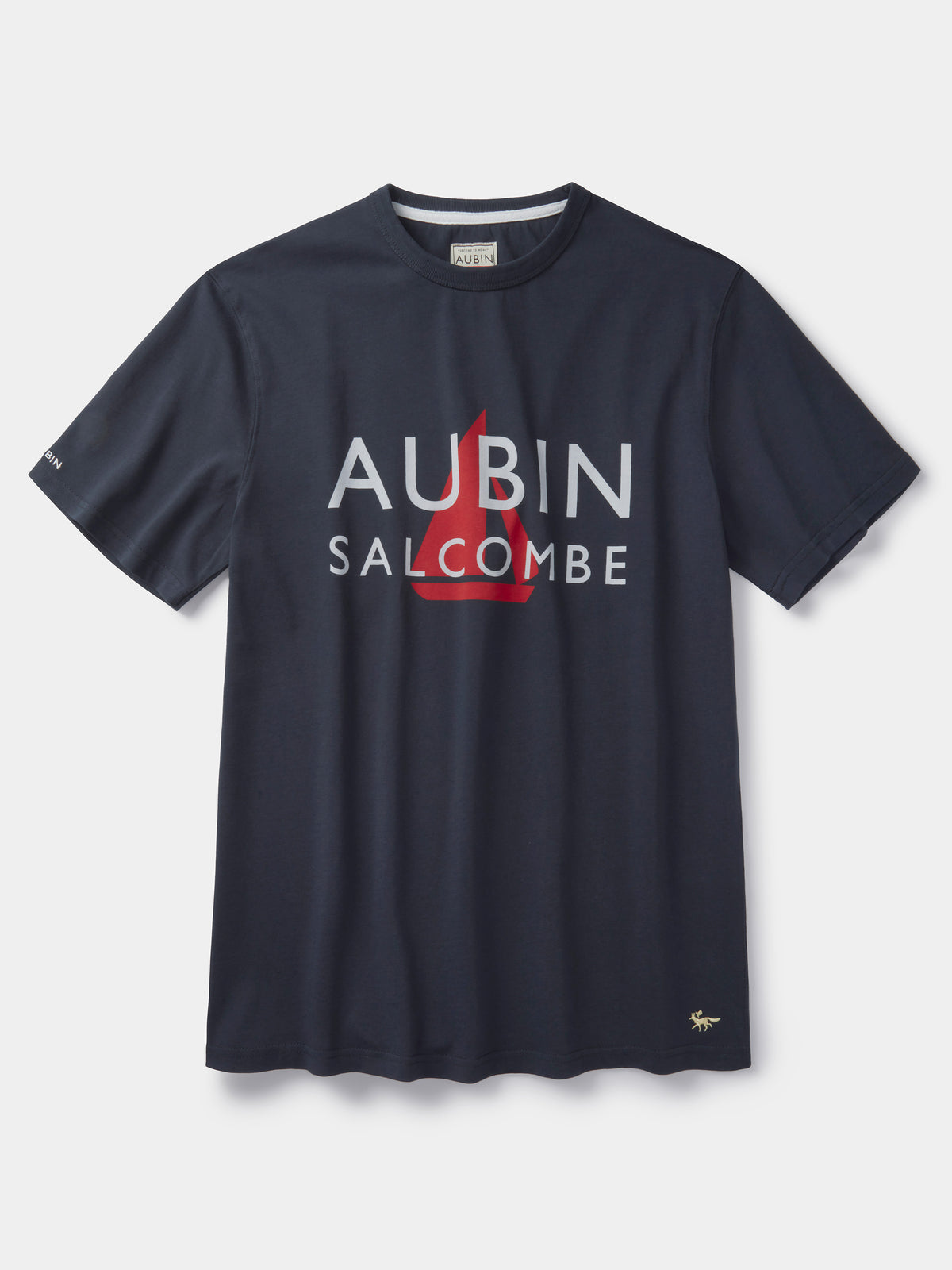 Aubin Navy Newburgh Salcombe Relaxed T-Shirt | Relaxed Tee