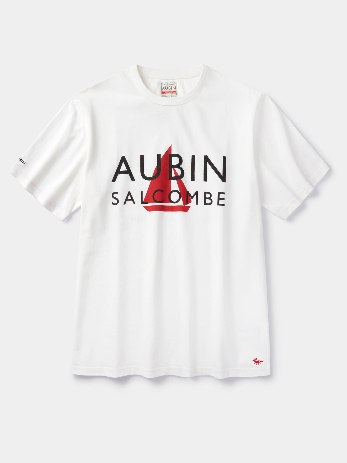 Aubin Chalk White Newburgh Salcombe Relaxed T-Shirt | Relaxed Tee