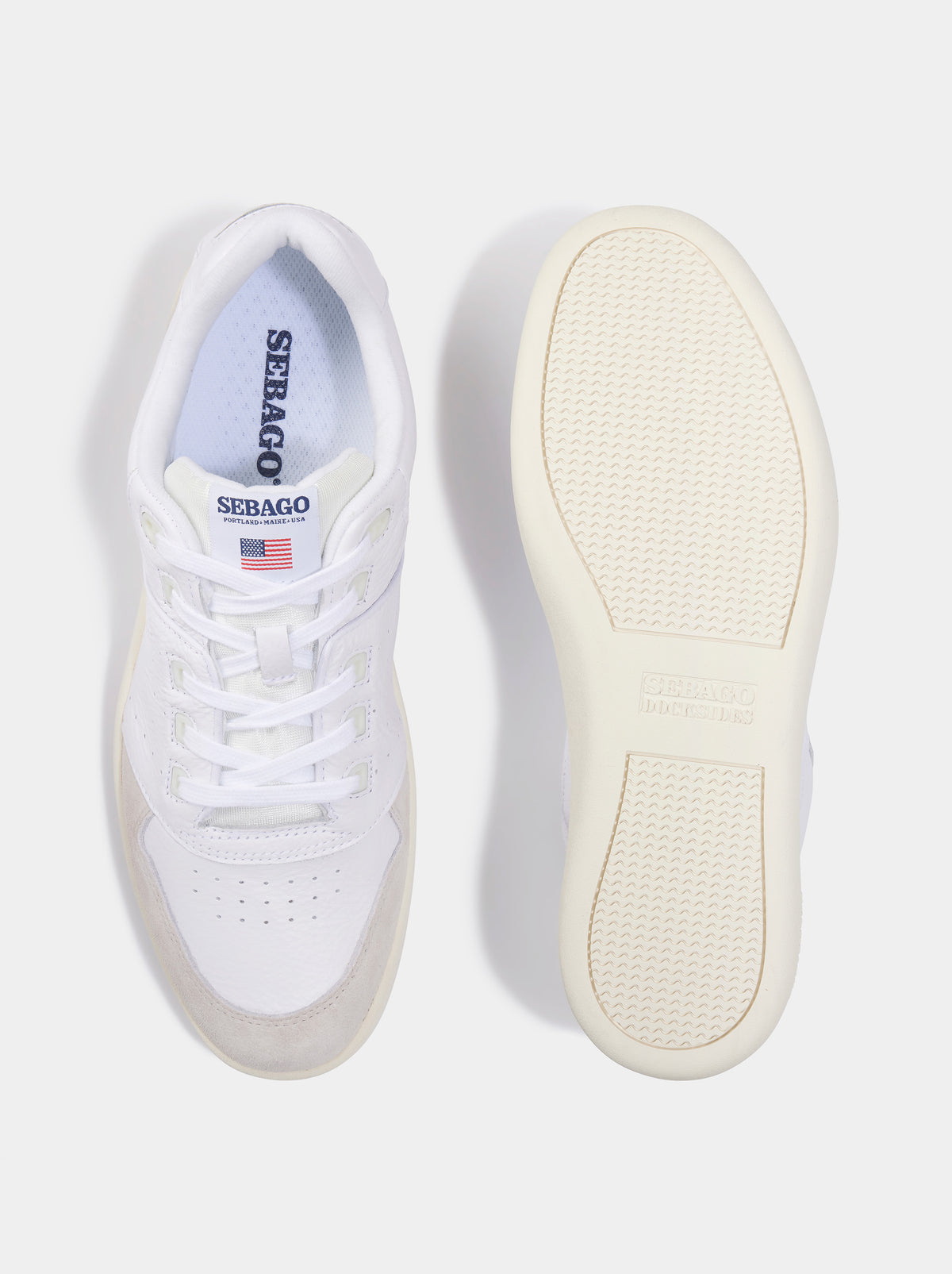 Aubin White Sebago - Hurricane Trainer | Footwear