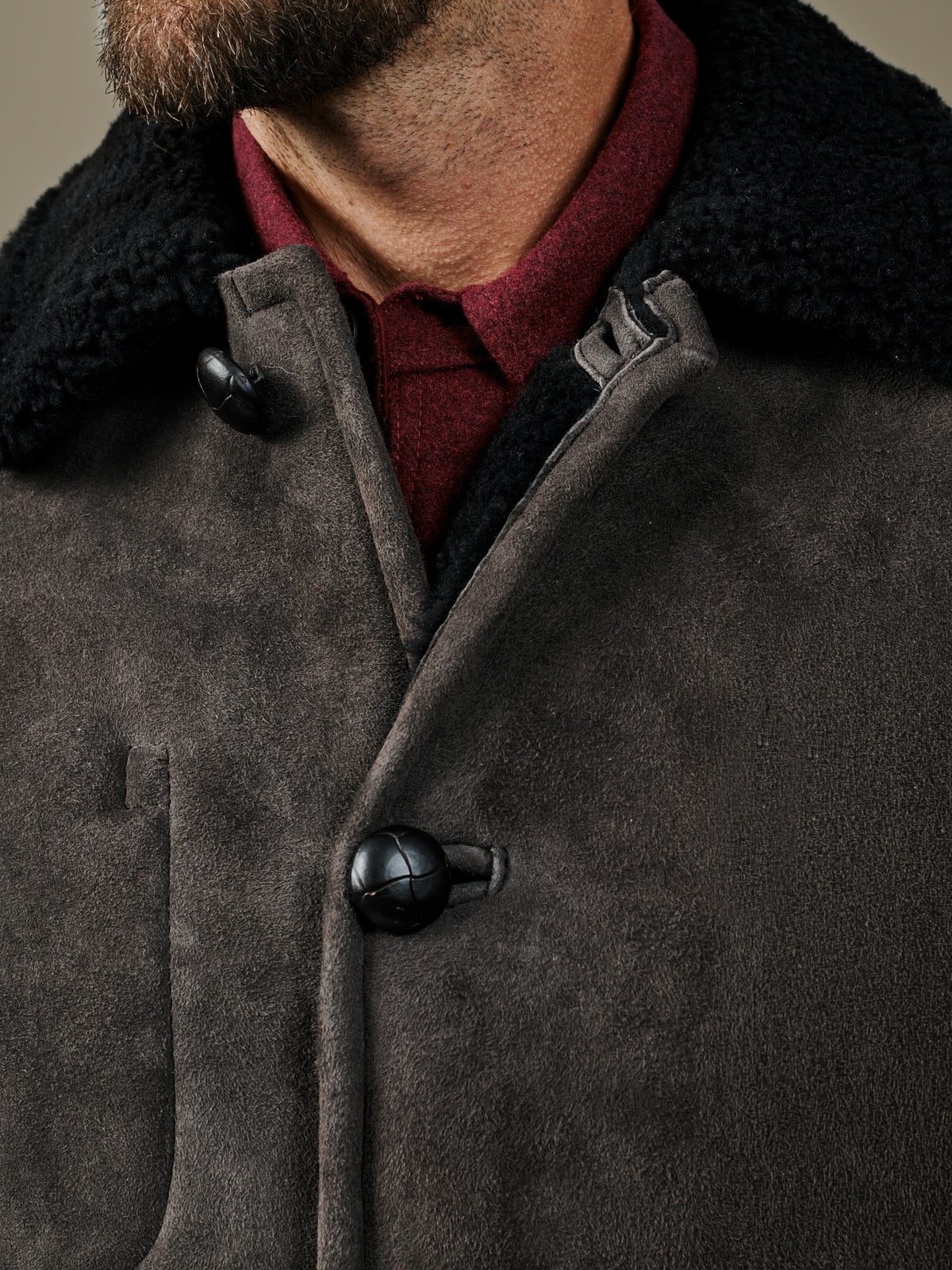 Aubin Chocolate Sheepskin Coat | Jacket