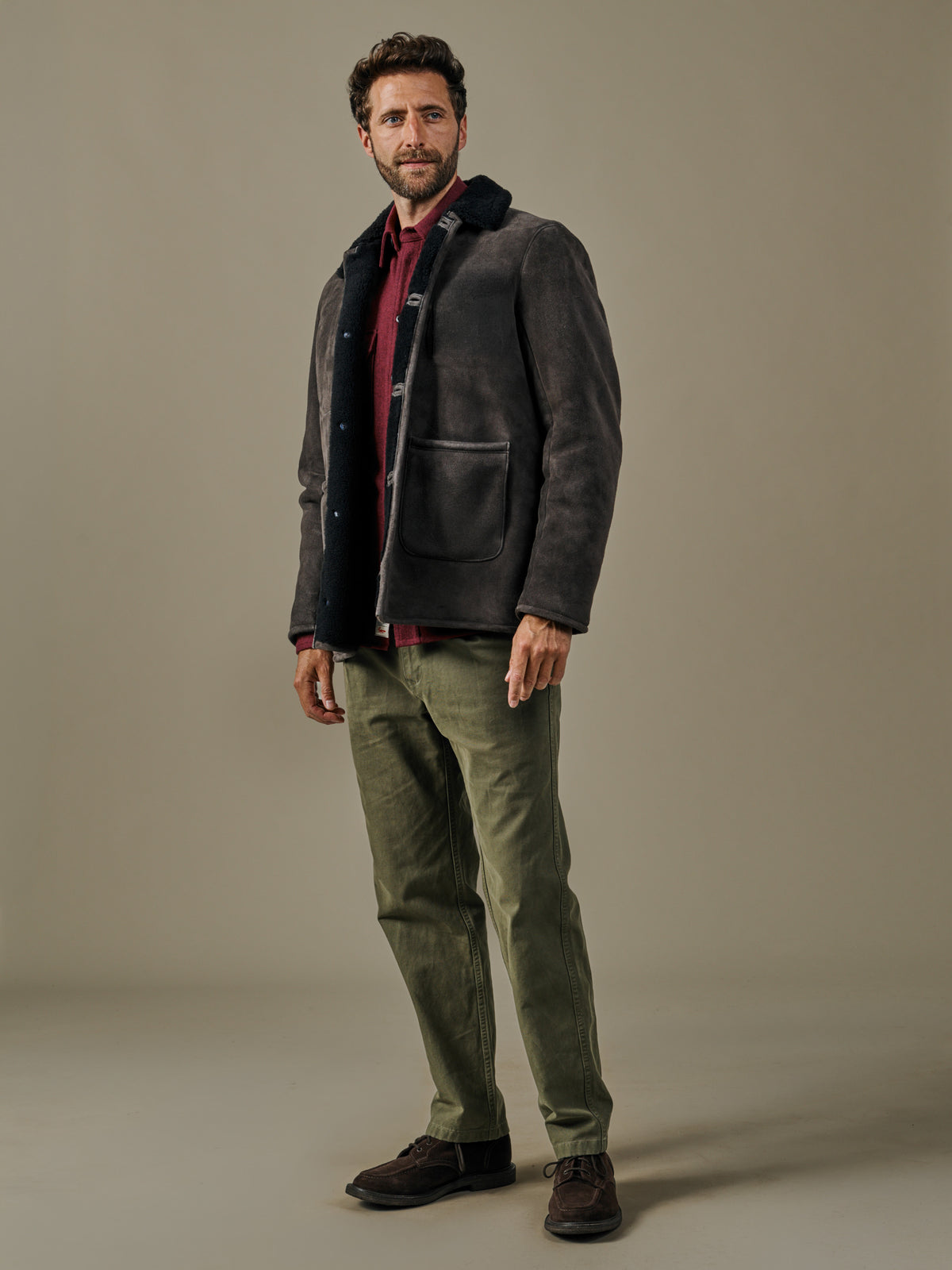 Aubin Chocolate Sheepskin Coat | Jacket