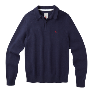 Shore Lambswool Long Sleeve Knitted Polo