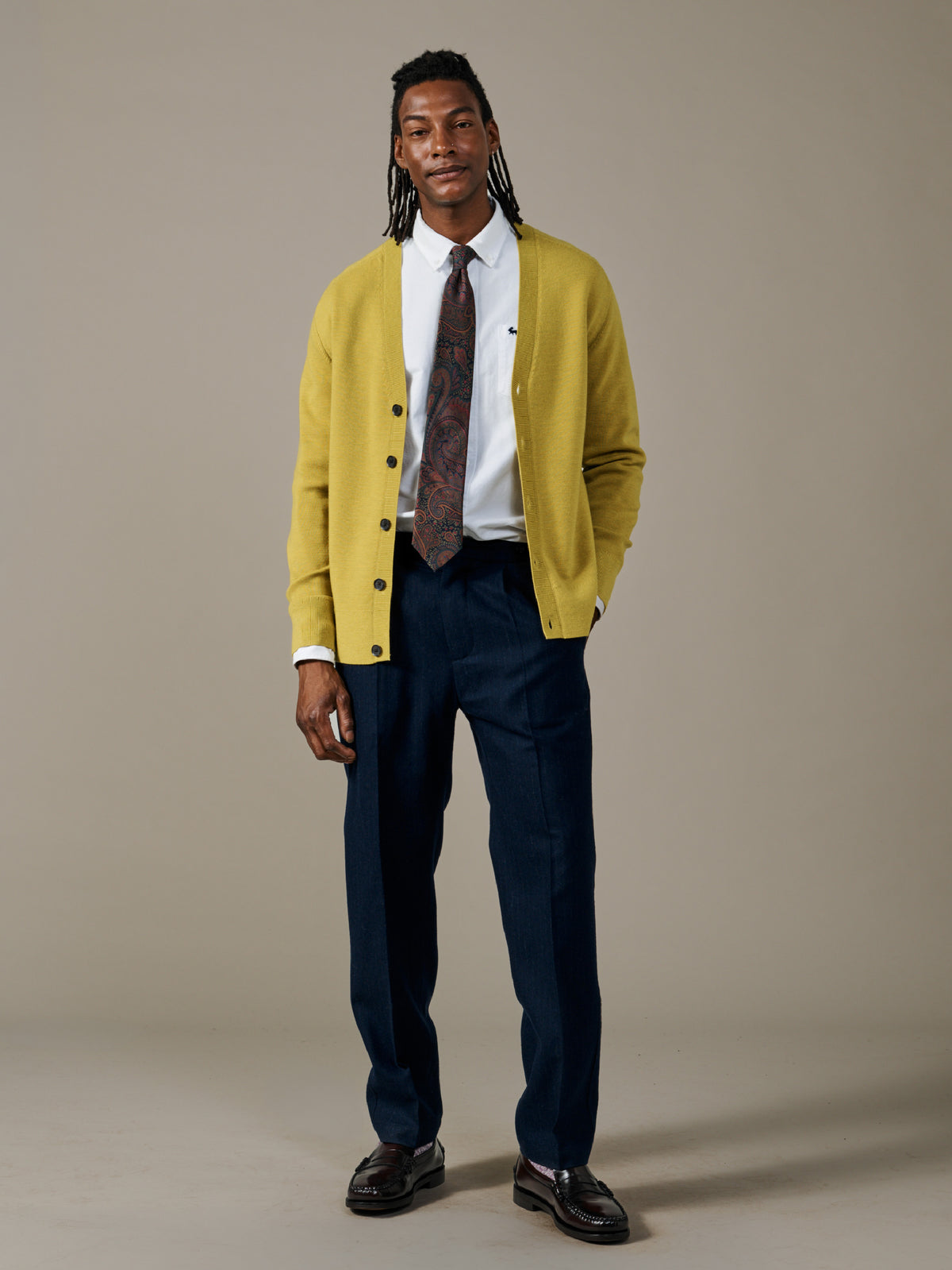 Aubin Gold Simpson Cardigan | Cardigan