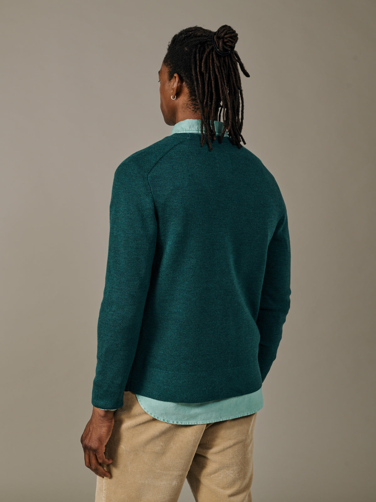 Aubin Dark Green Simpson Cardigan | Cardigan
