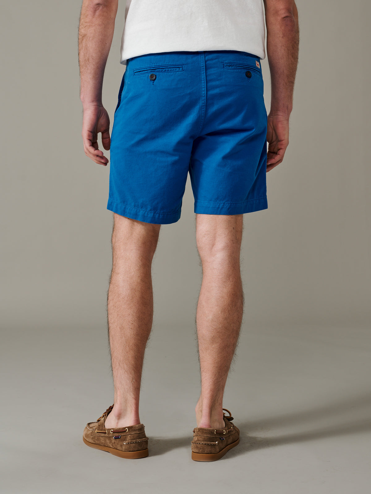 Aubin Washed Cobalt Stamford Chino Short | Chino Short