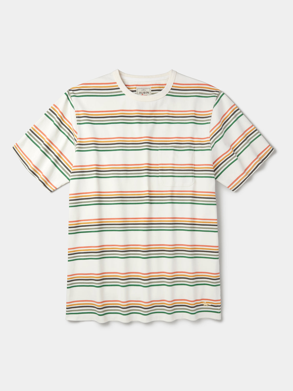 Aubin Multi Stripe Santon Relaxed T-Shirt | T-Shirt