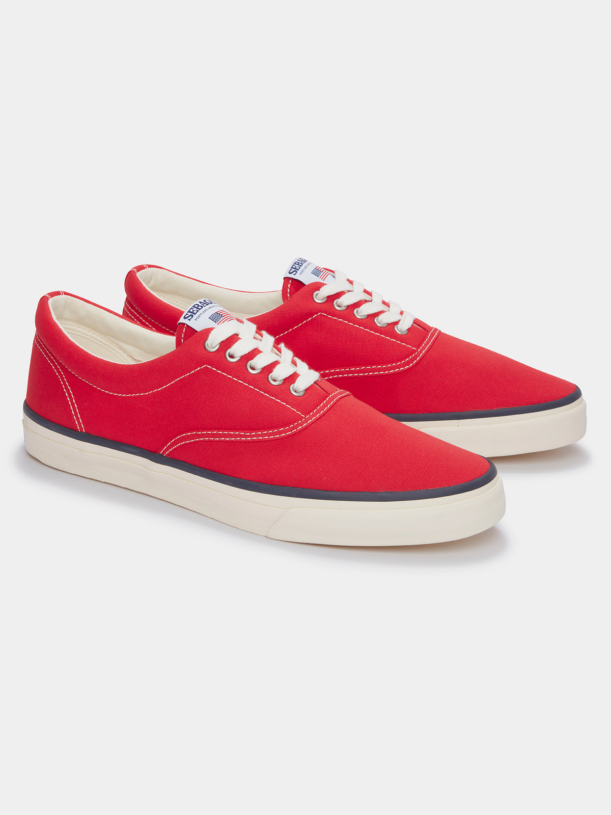 Aubin Red Hurricane Deck Shoe | Footwear