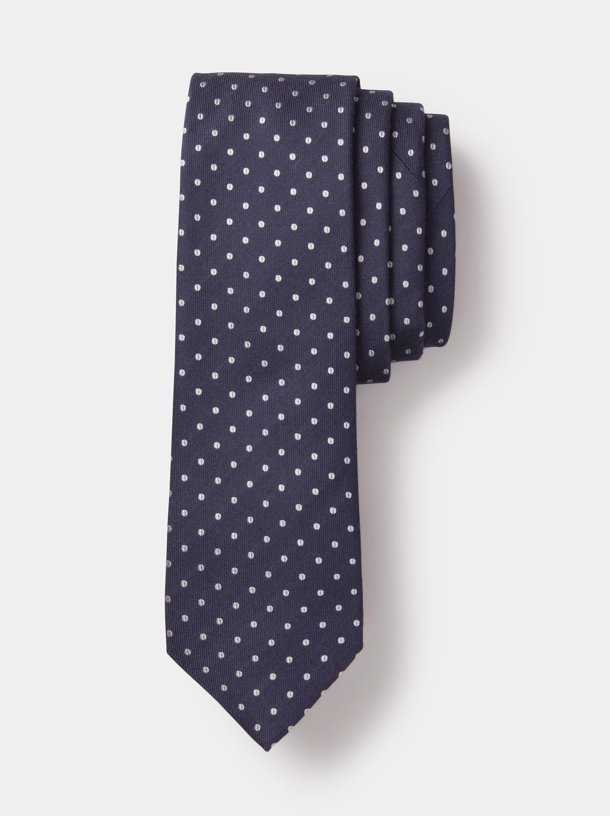 Aubin Silk Tie in Spot, styled as part of the Shirt & Tie Set