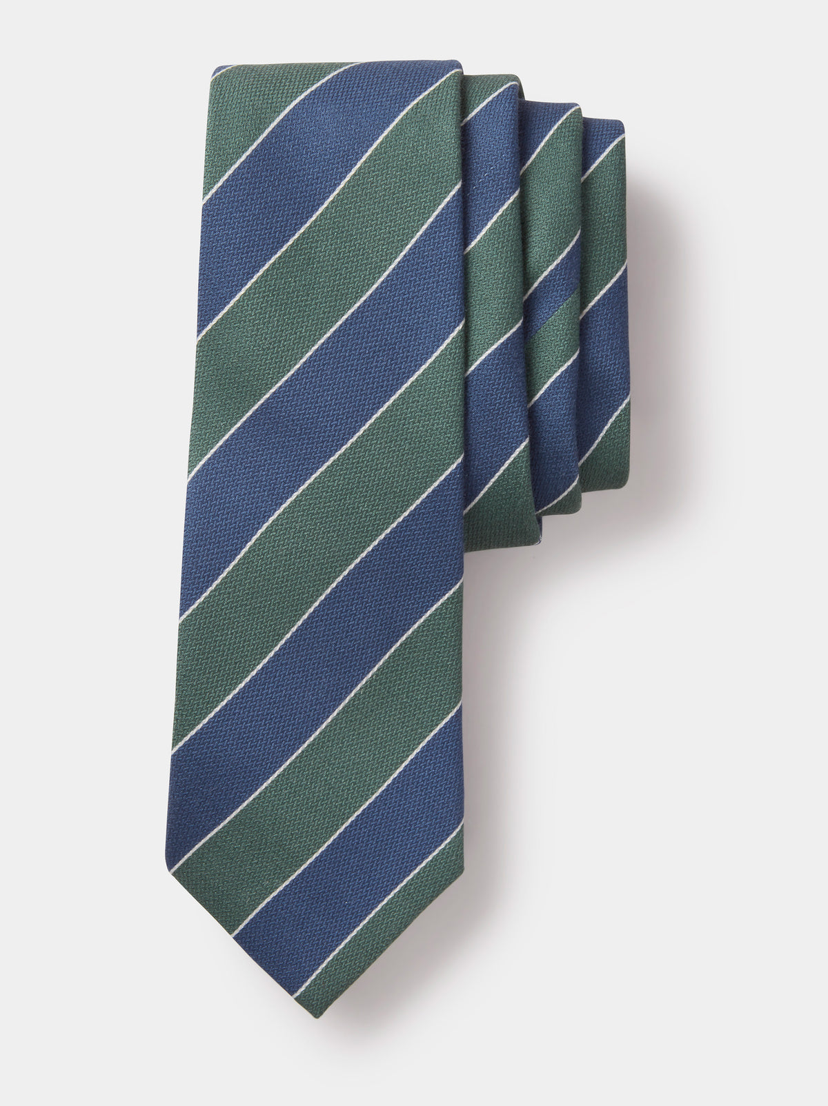 Aubin Silk Tie in Stripe, styled as part of the Shirt & Tie Set
