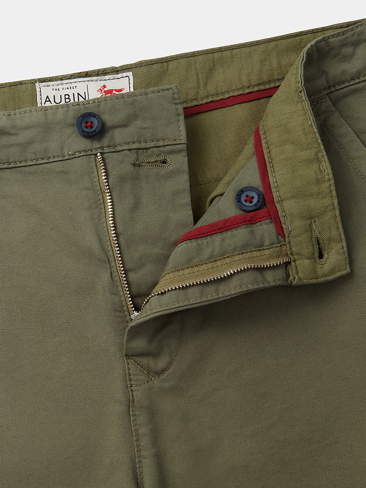 Aubin Washed Khaki Stamford Chino Short | Chino Short