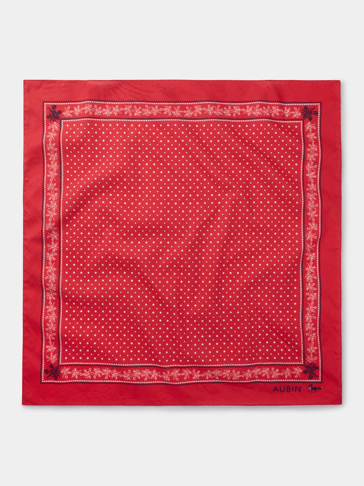 Aubin Red Polka Dot Stanford Bandana | Pocket Square