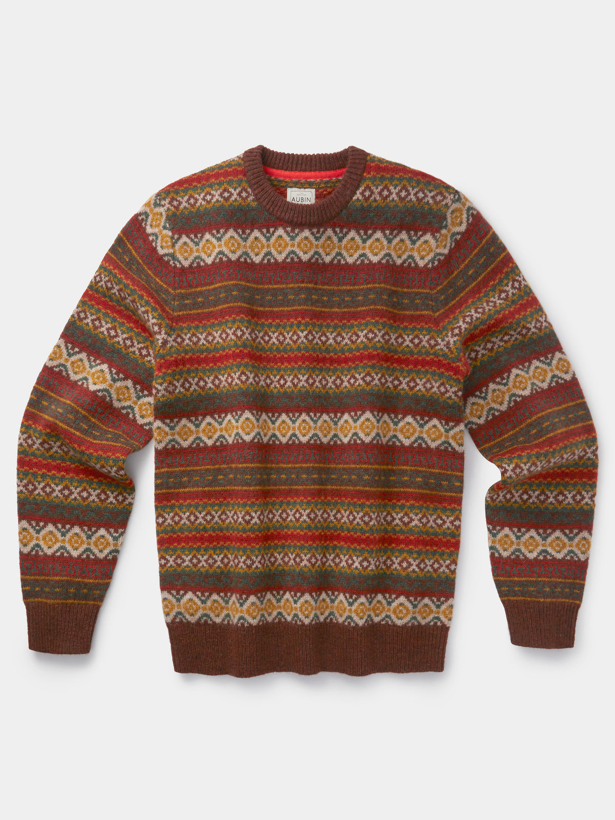 Aubin Fairisle Fairisle Crew | Crew Neck