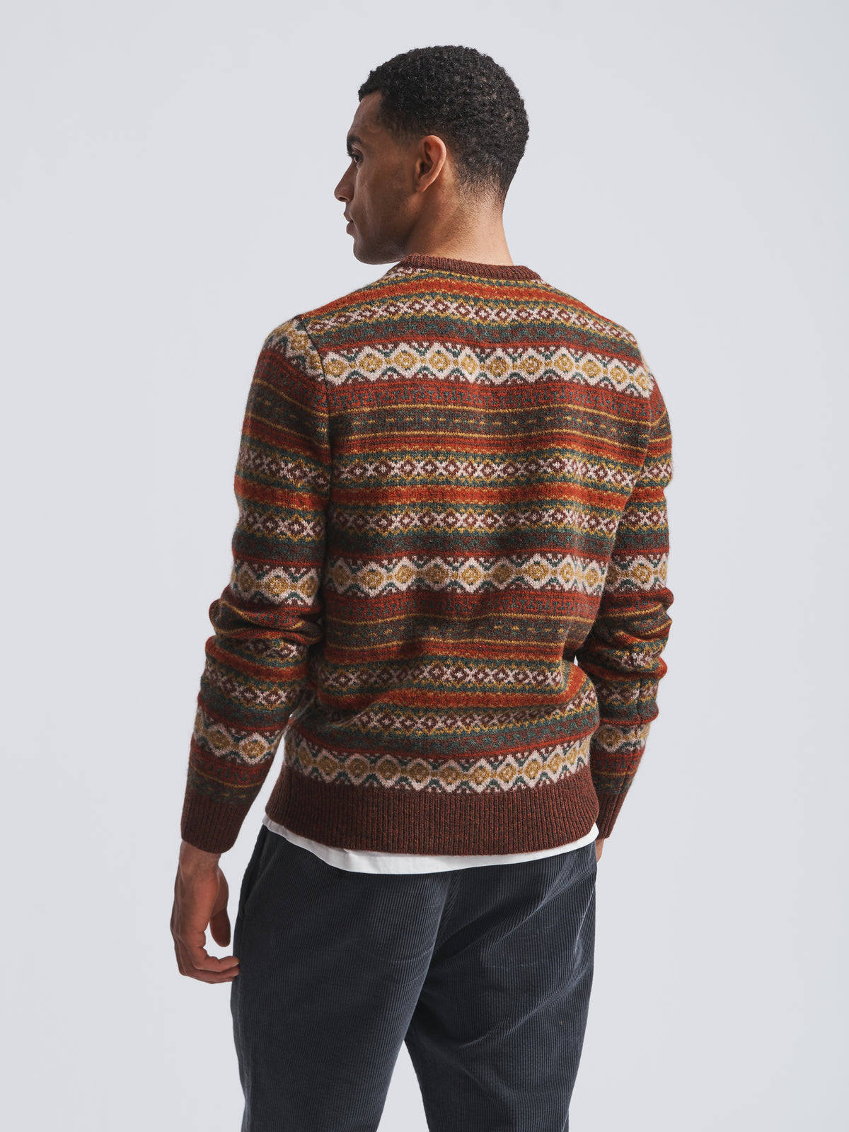 Aubin Fairisle Fairisle Crew | Crew Neck