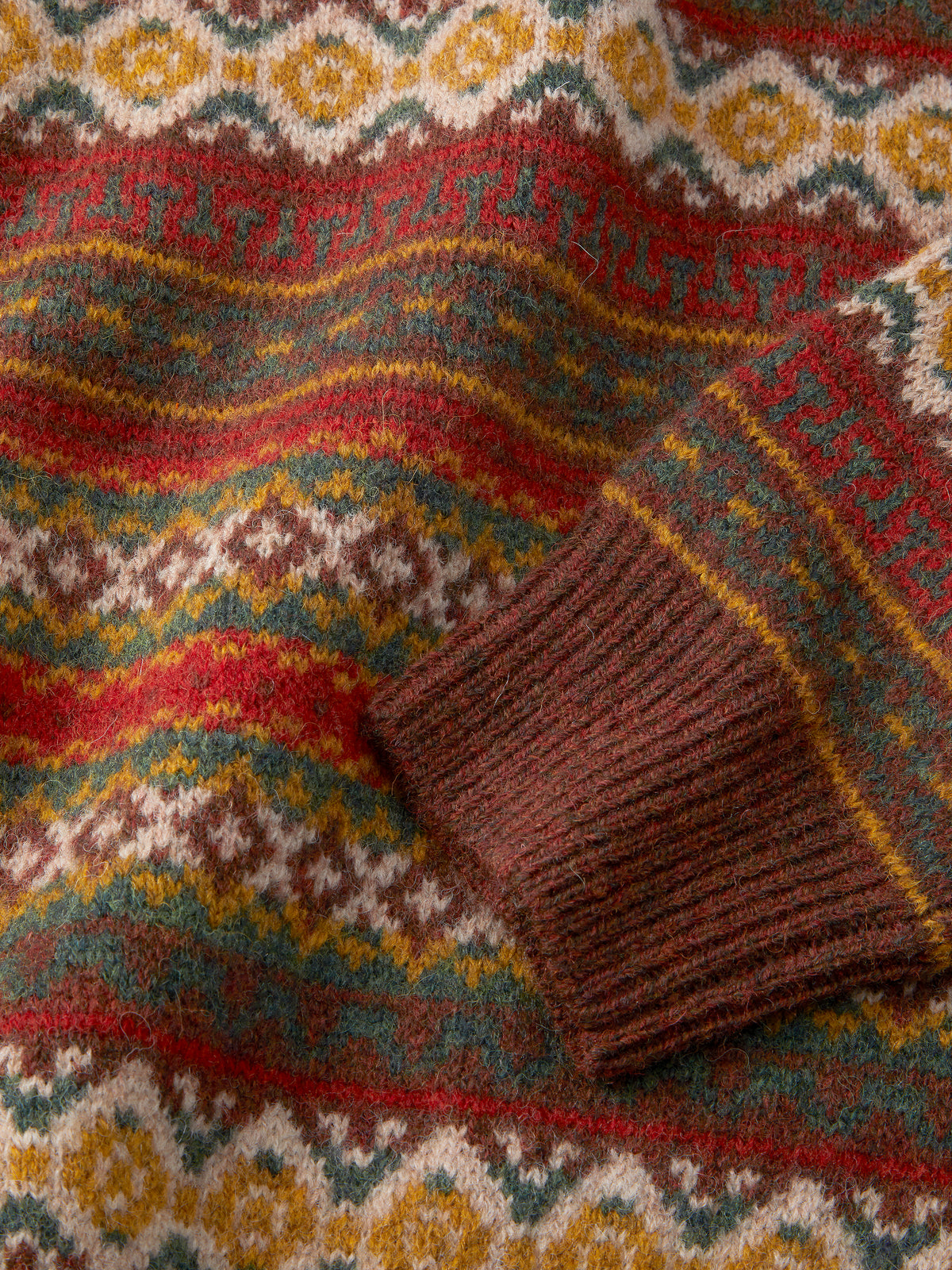 Aubin Fairisle Fairisle Crew | Crew Neck