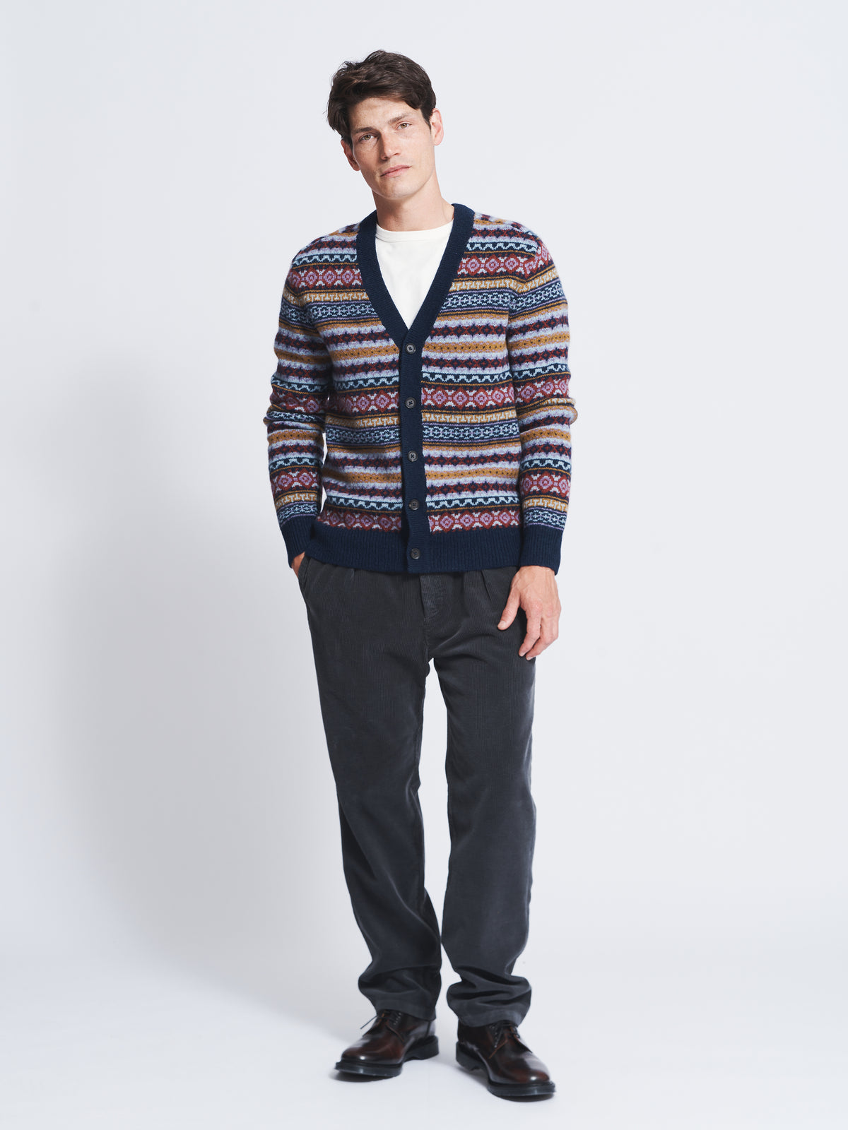 Aubin Fairisle Fairisle Cardigan | Cardigan